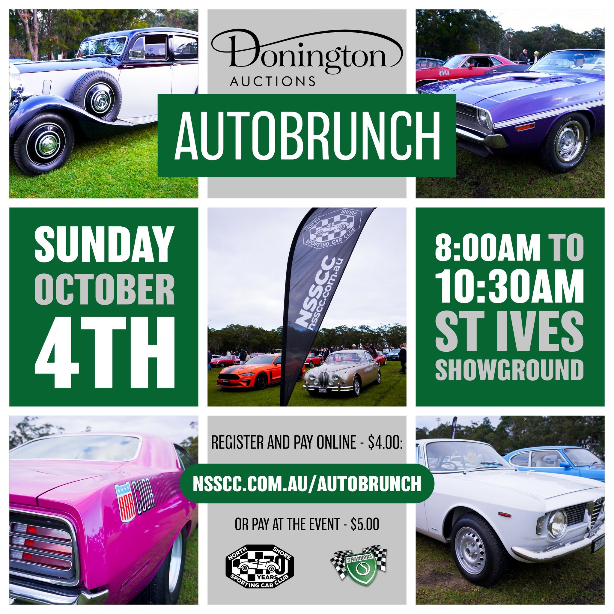 Donington Auctions AutoBrunch — Classic/Muscle car meet in Sydney, NSW on Sunday 4 October 2026
