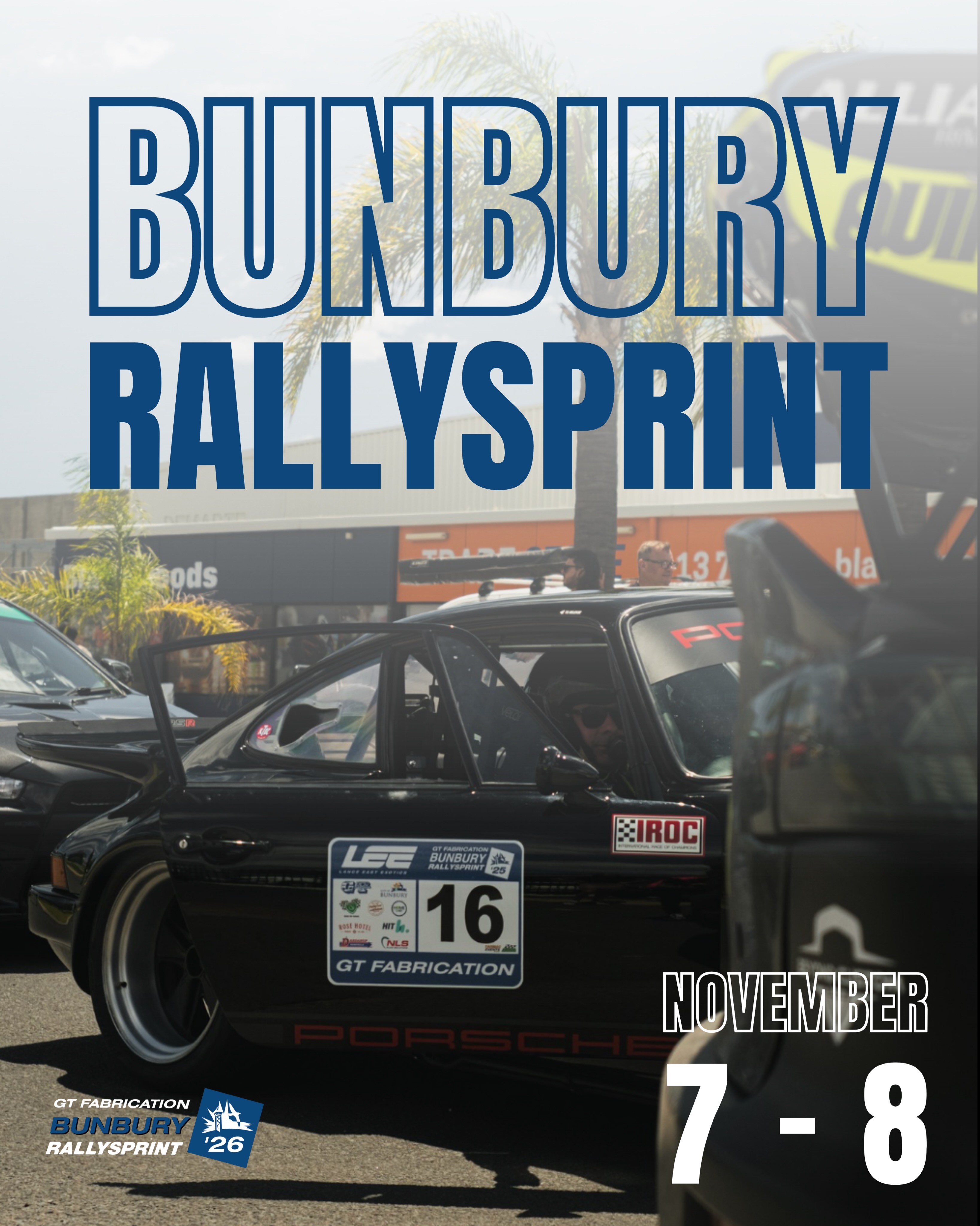 GT Fabrication Bunbury Rallysprint — spectator event in Bunbury, WA on Saturday 7 November 2026
