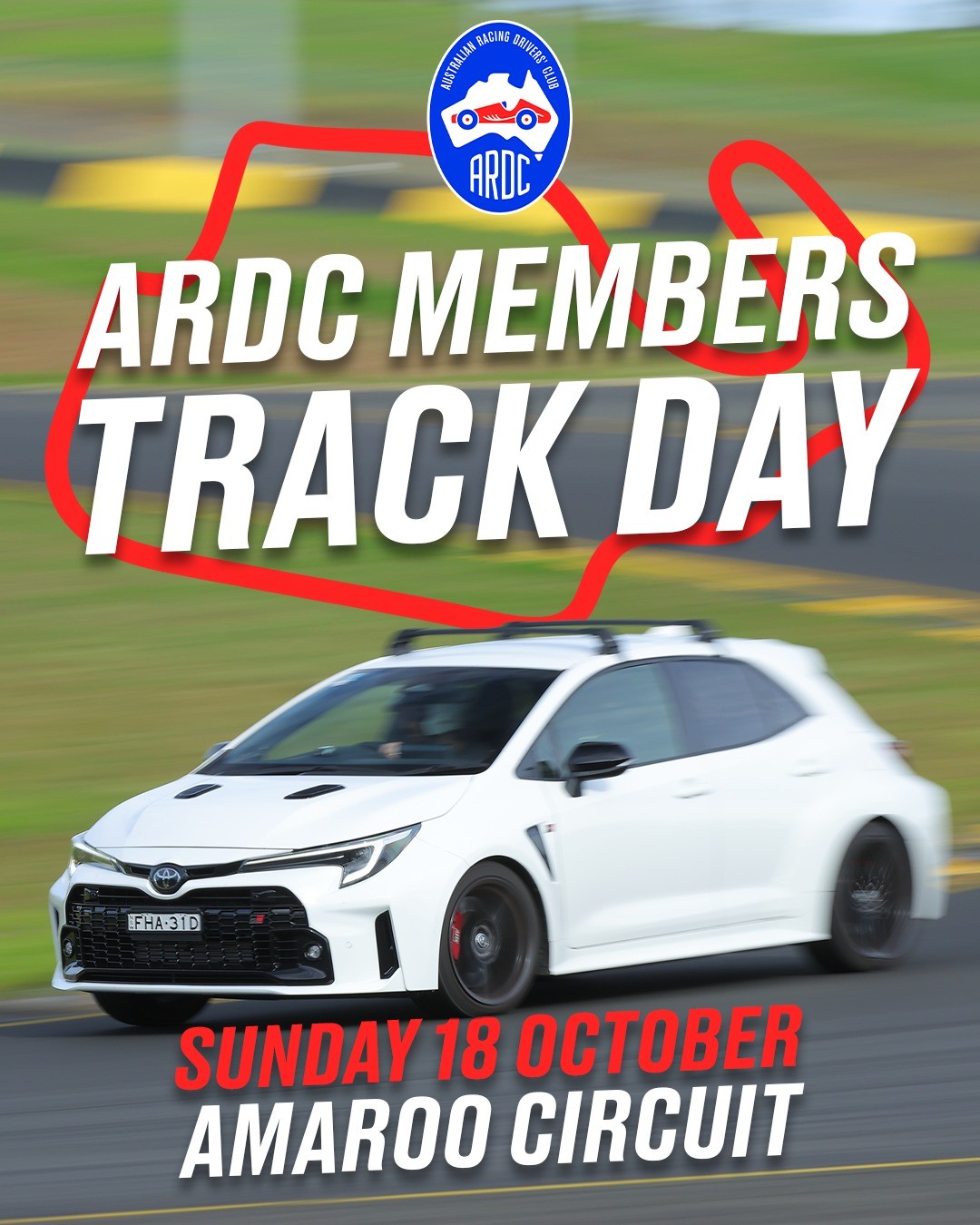 ARDC Members Track Day — track day in Sydney, NSW on Sunday 18 October 2026