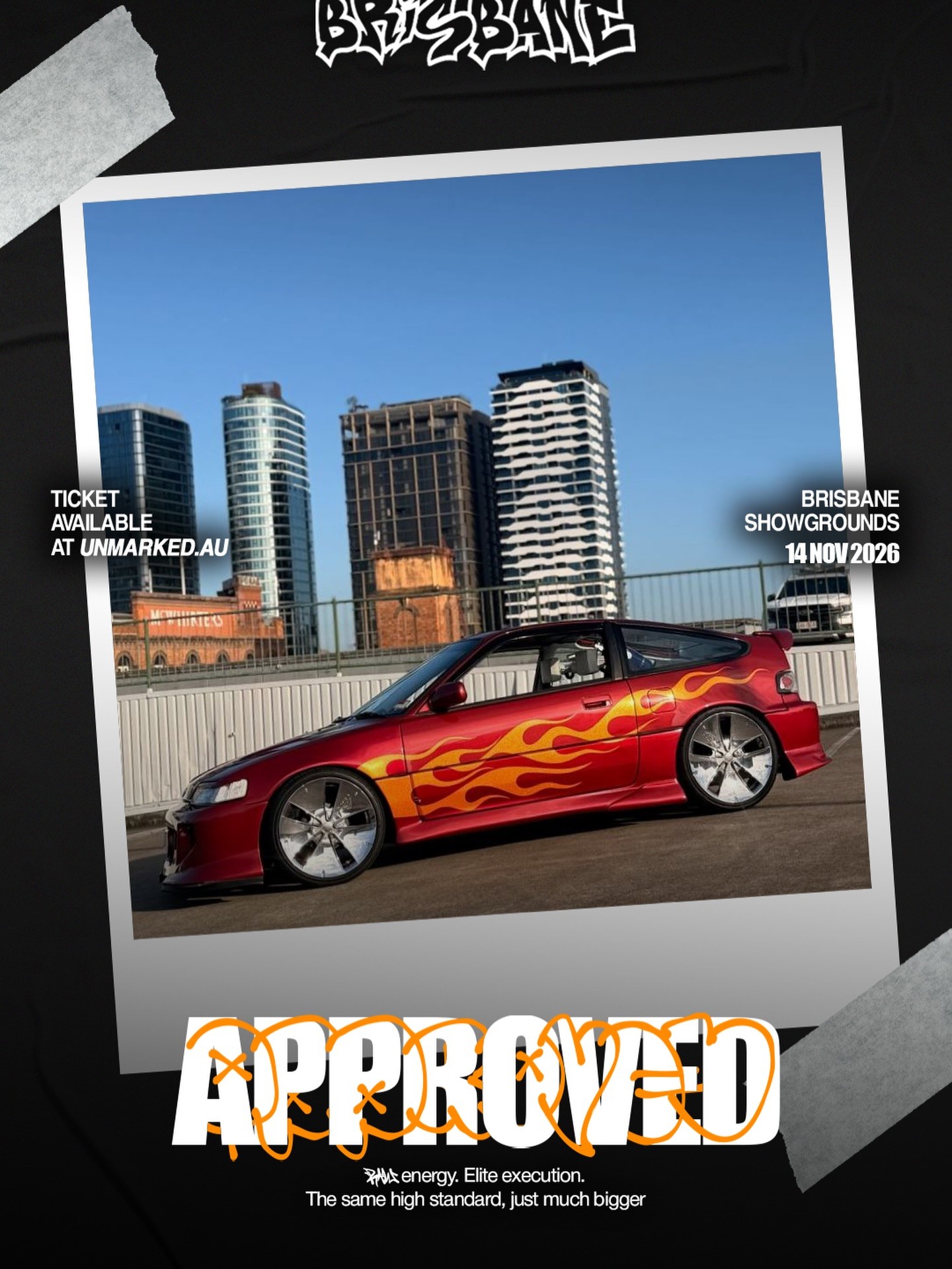 Unmarked Brisbane — JDM/Stance spectator event in Brisbane, QLD on Saturday 14 November 2026