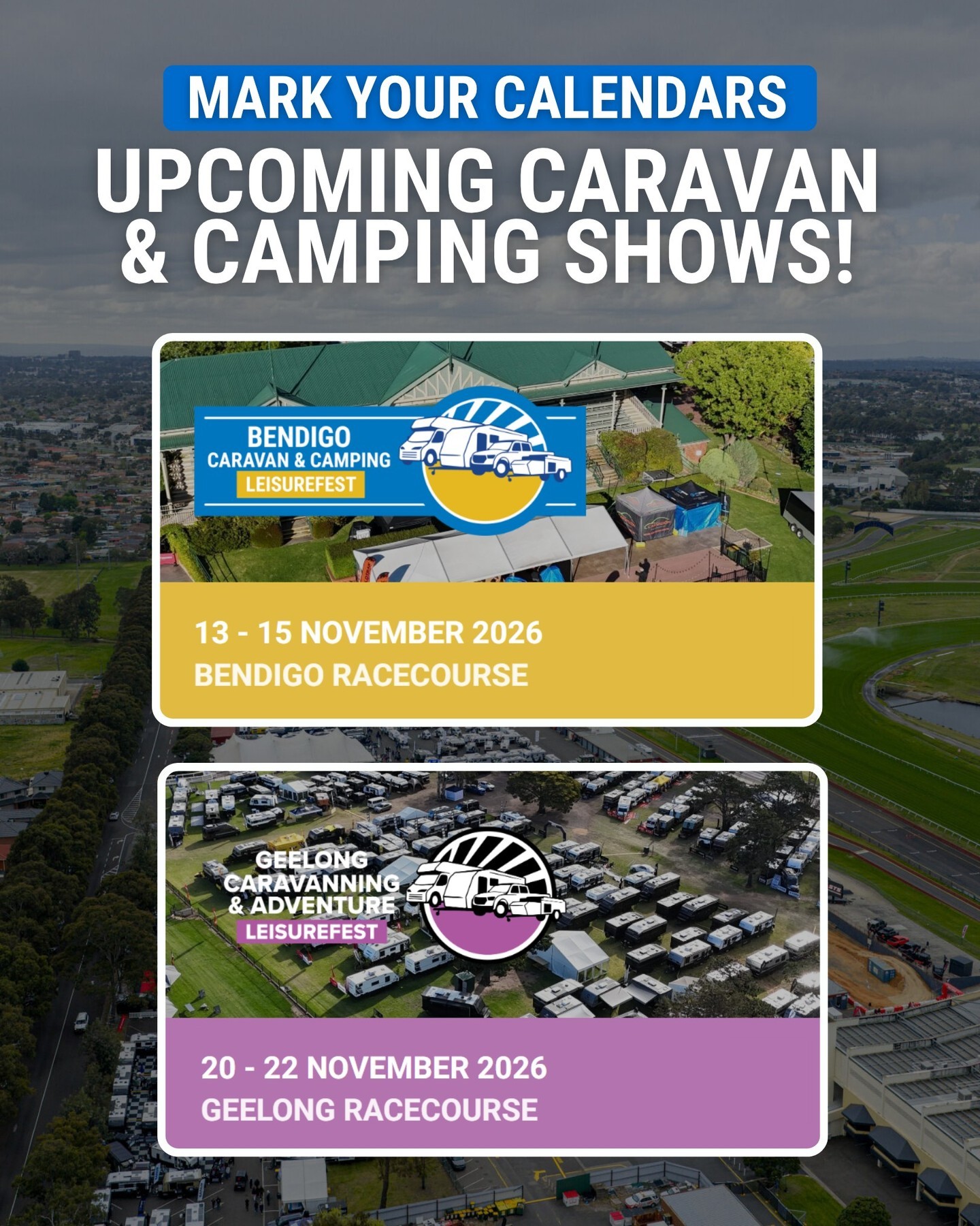 Bendigo Caravan & Camping Leisurefest — 4x4 spectator event in Bendigo, VIC on Friday 13 November 2026