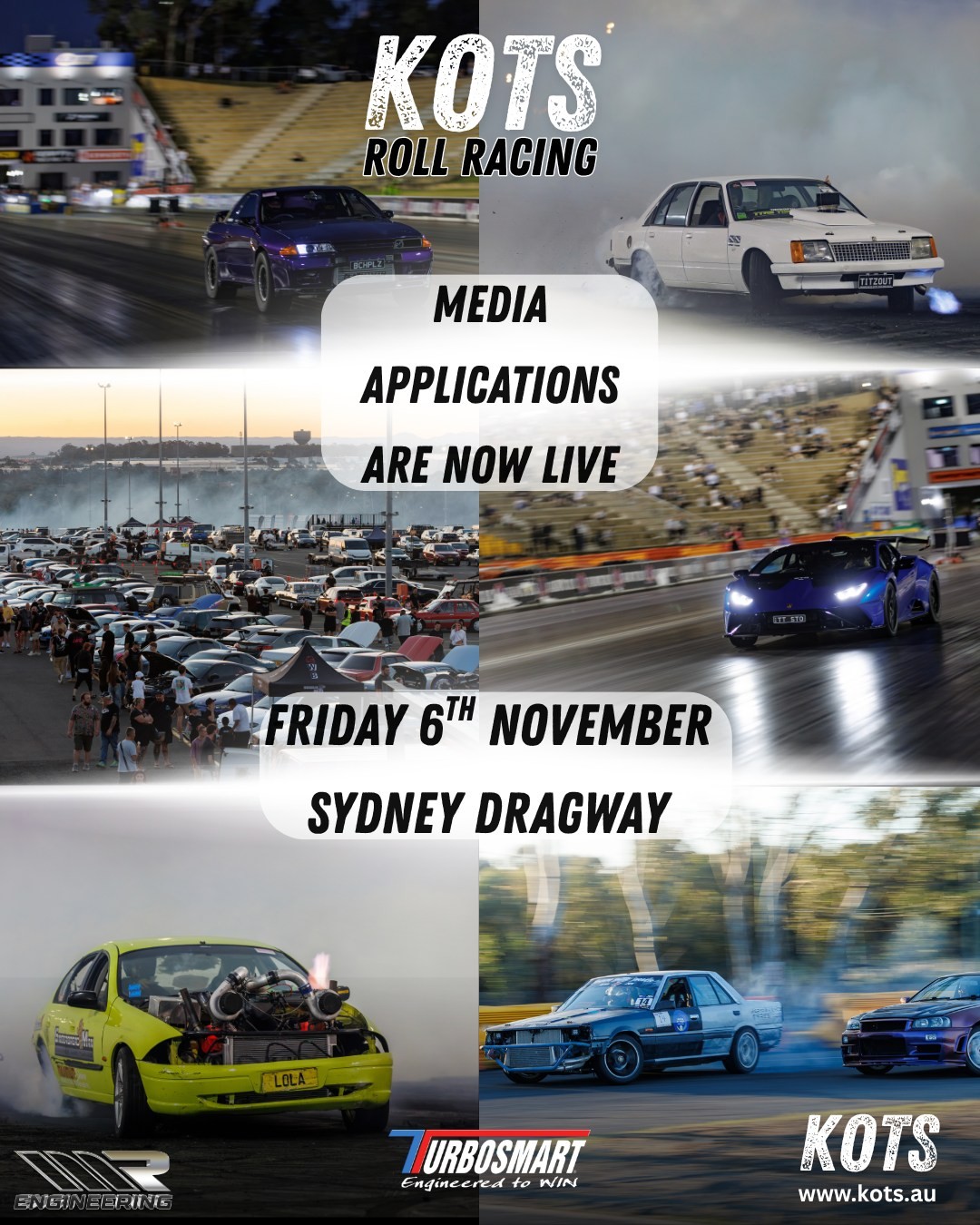 KOTS Roll Racing — JDM/Muscle track day in Sydney, NSW on Friday 6 November 2026