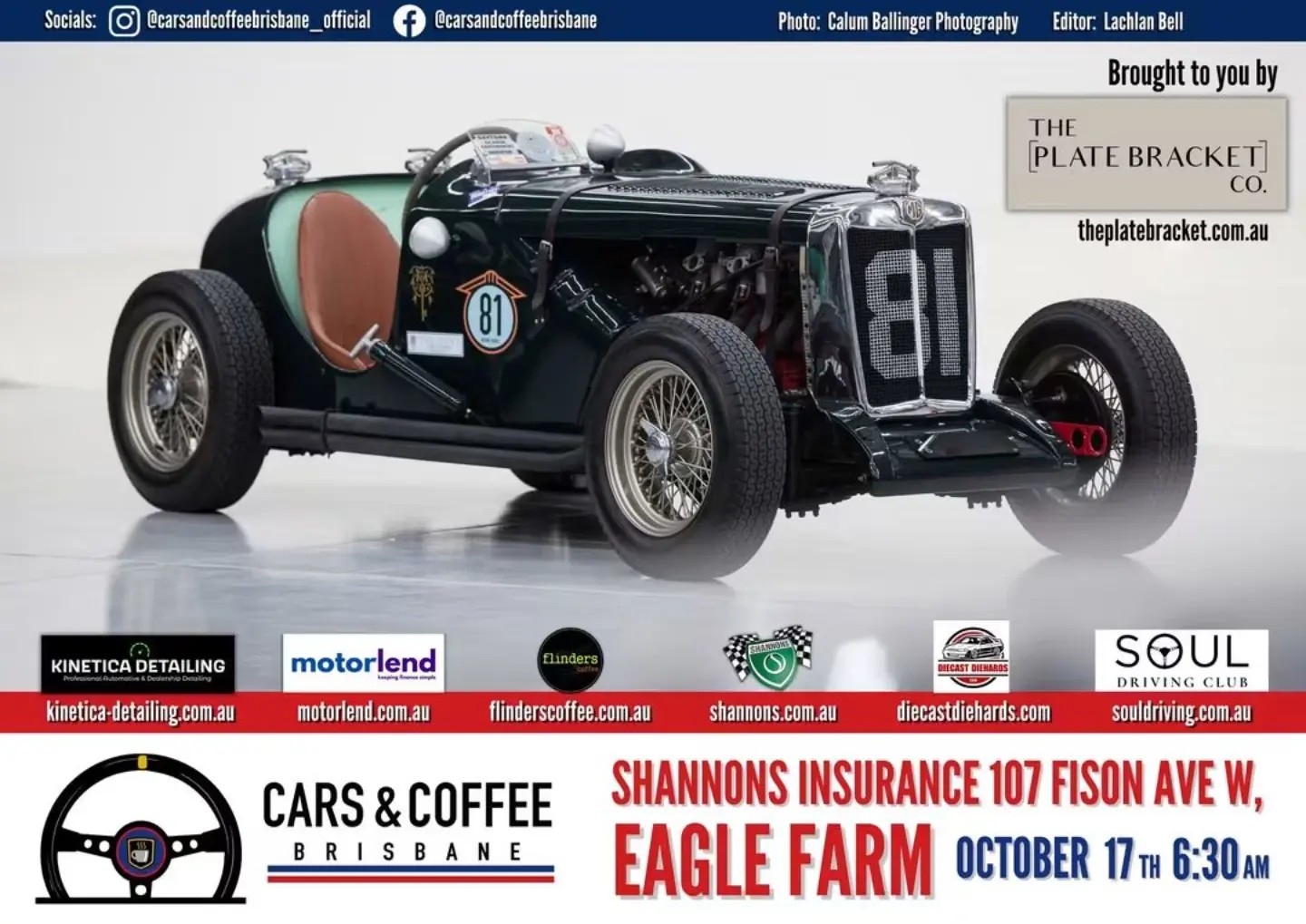 Cars & Coffee Brisbane — Classic car meet in Brisbane, QLD on Saturday 17 October 2026