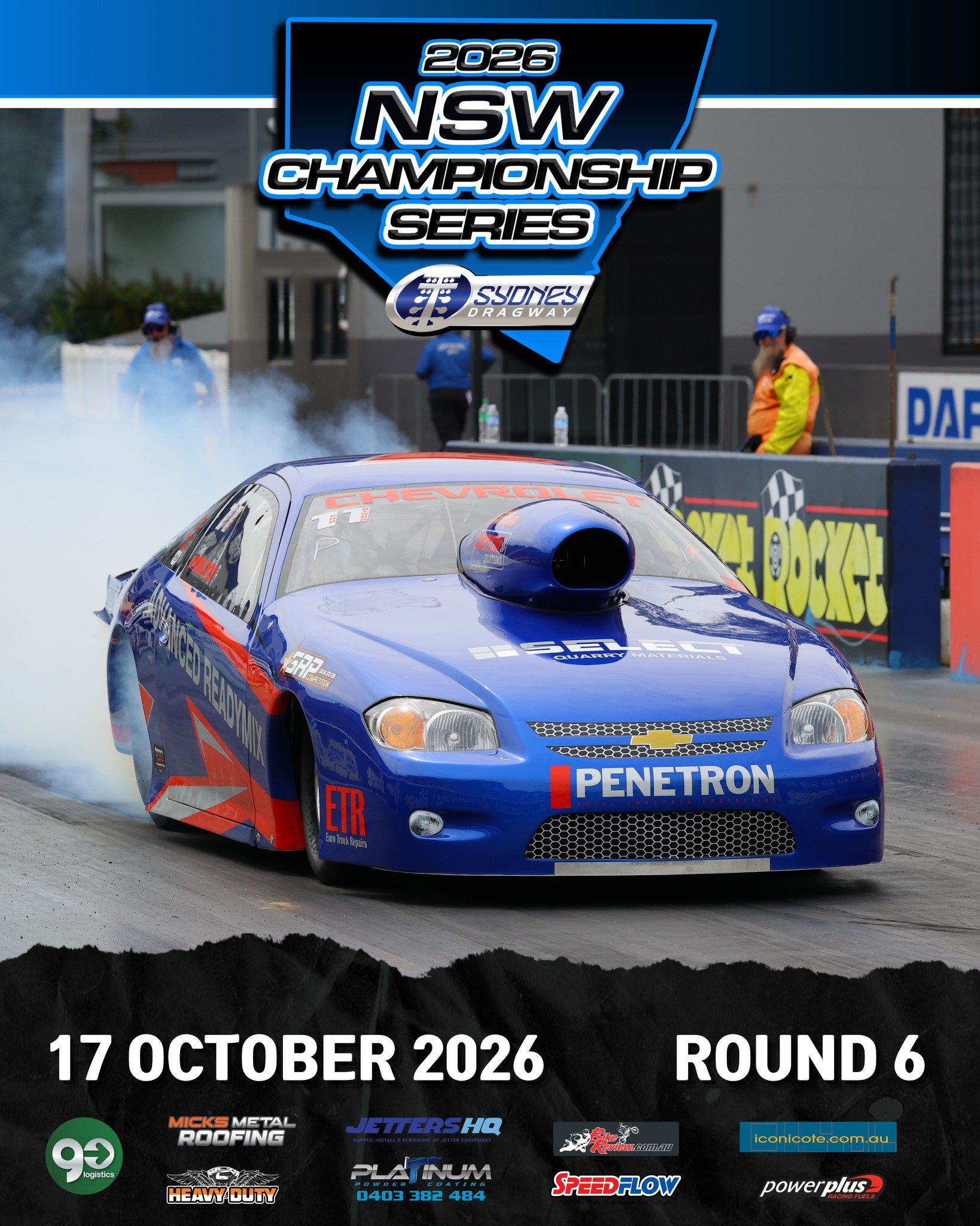 2026 NSW Championship Series Round 6 — Muscle track day in Sydney, NSW on Saturday 17 October 2026