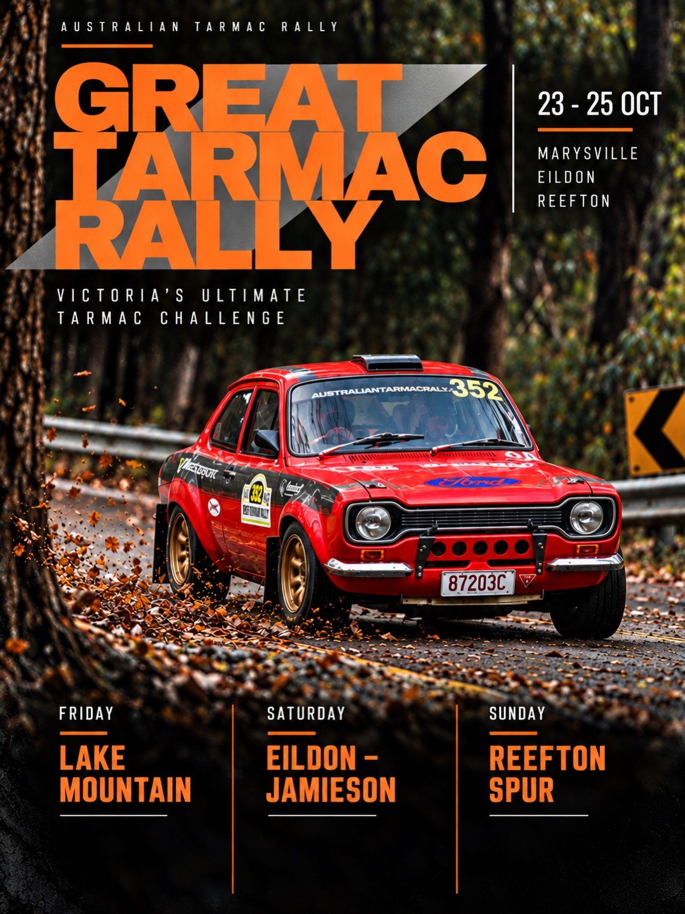 Great Tarmac Rally — Classic/JDM spectator event in Melbourne, VIC on Friday 23 October 2026