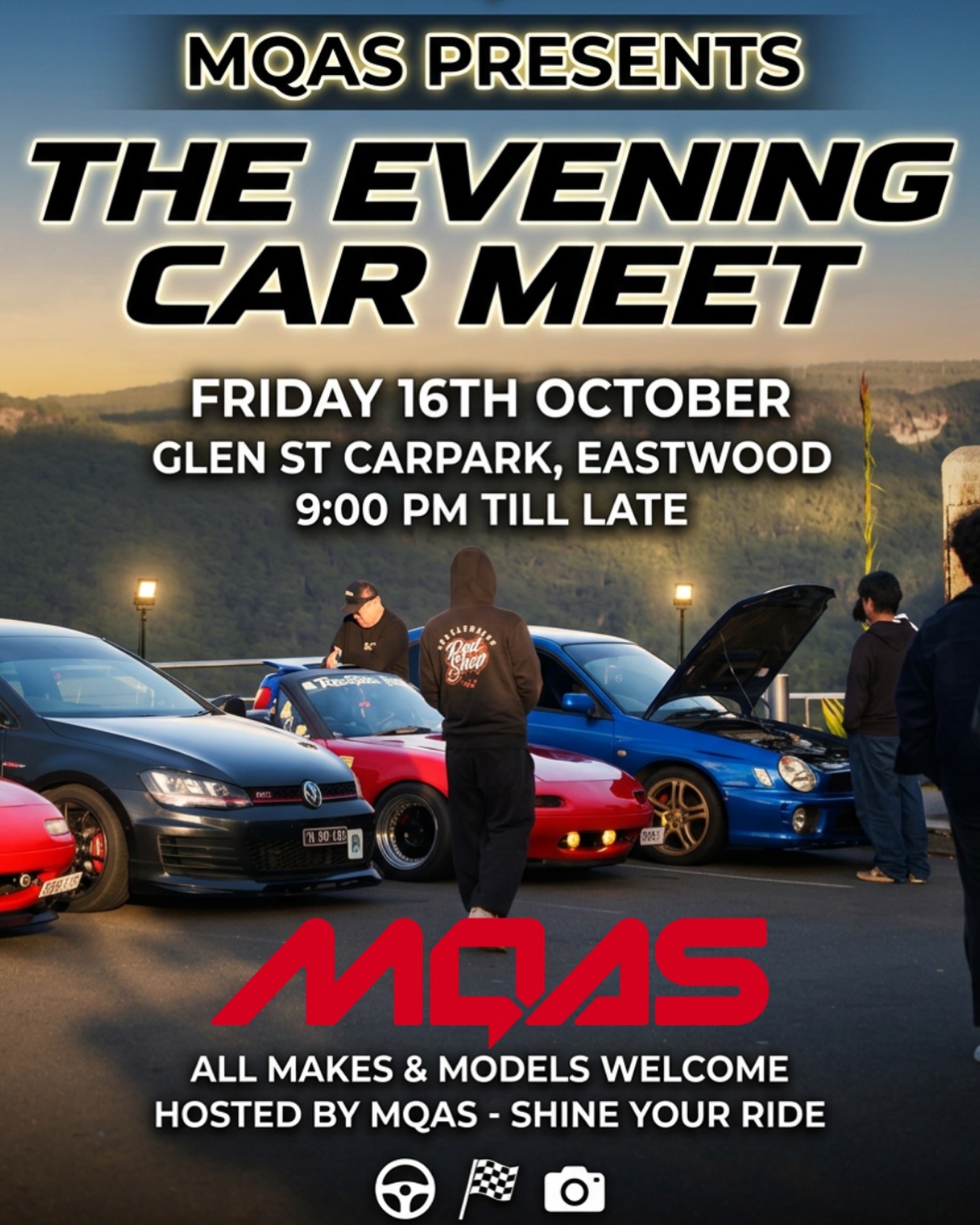 The Evening Car Meet — car meet in Sydney, NSW on Friday 16 October 2026