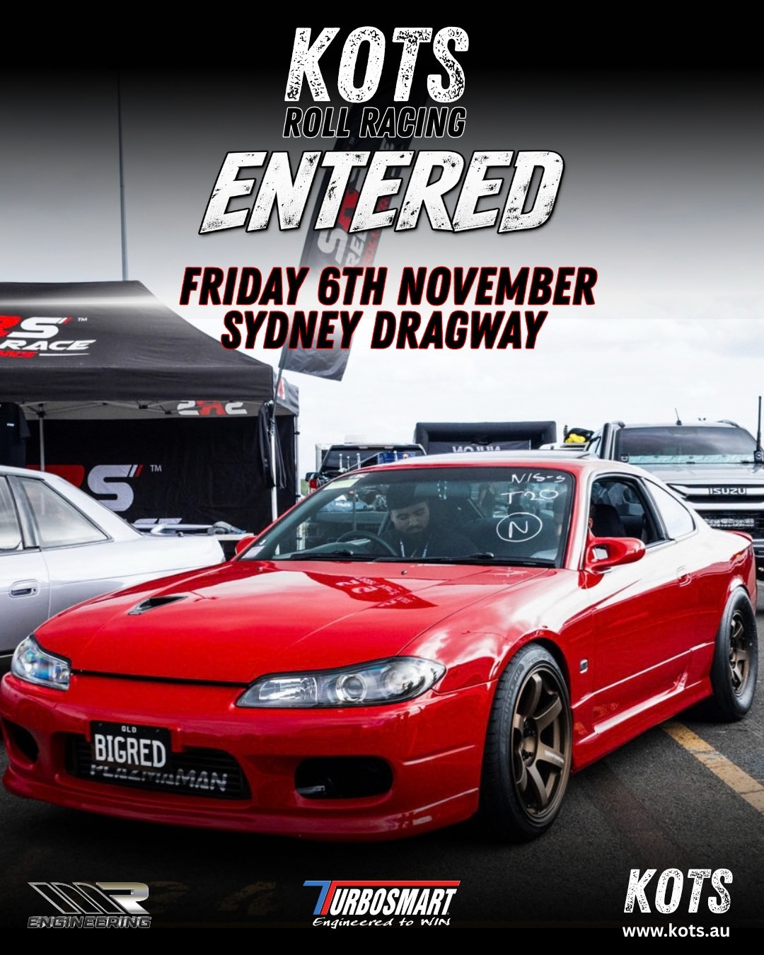 KOTS Roll Racing — JDM track day in Sydney, NSW on Friday 6 November 2026