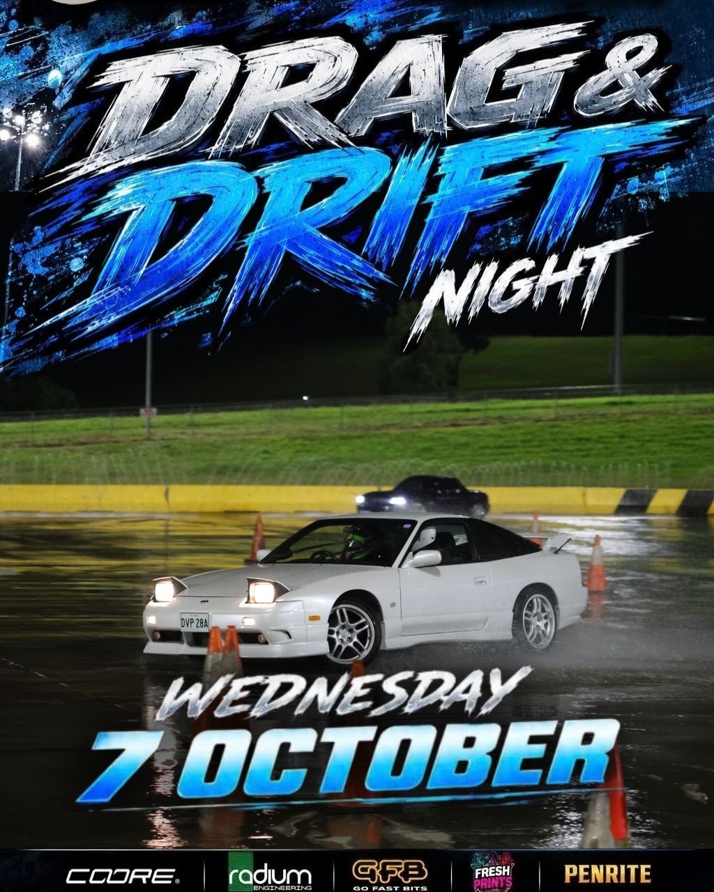 Drag & Drift Night — JDM track day in Sydney, NSW on Wednesday 7 October 2026