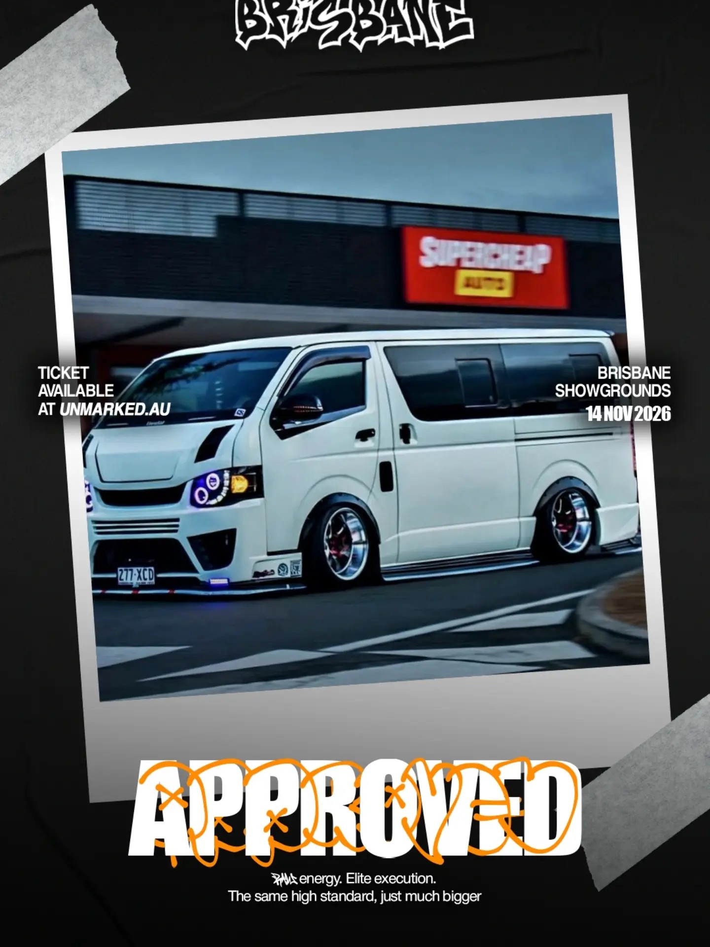 Unmarked Brisbane — JDM/Stance spectator event in Brisbane, QLD on Saturday 14 November 2026