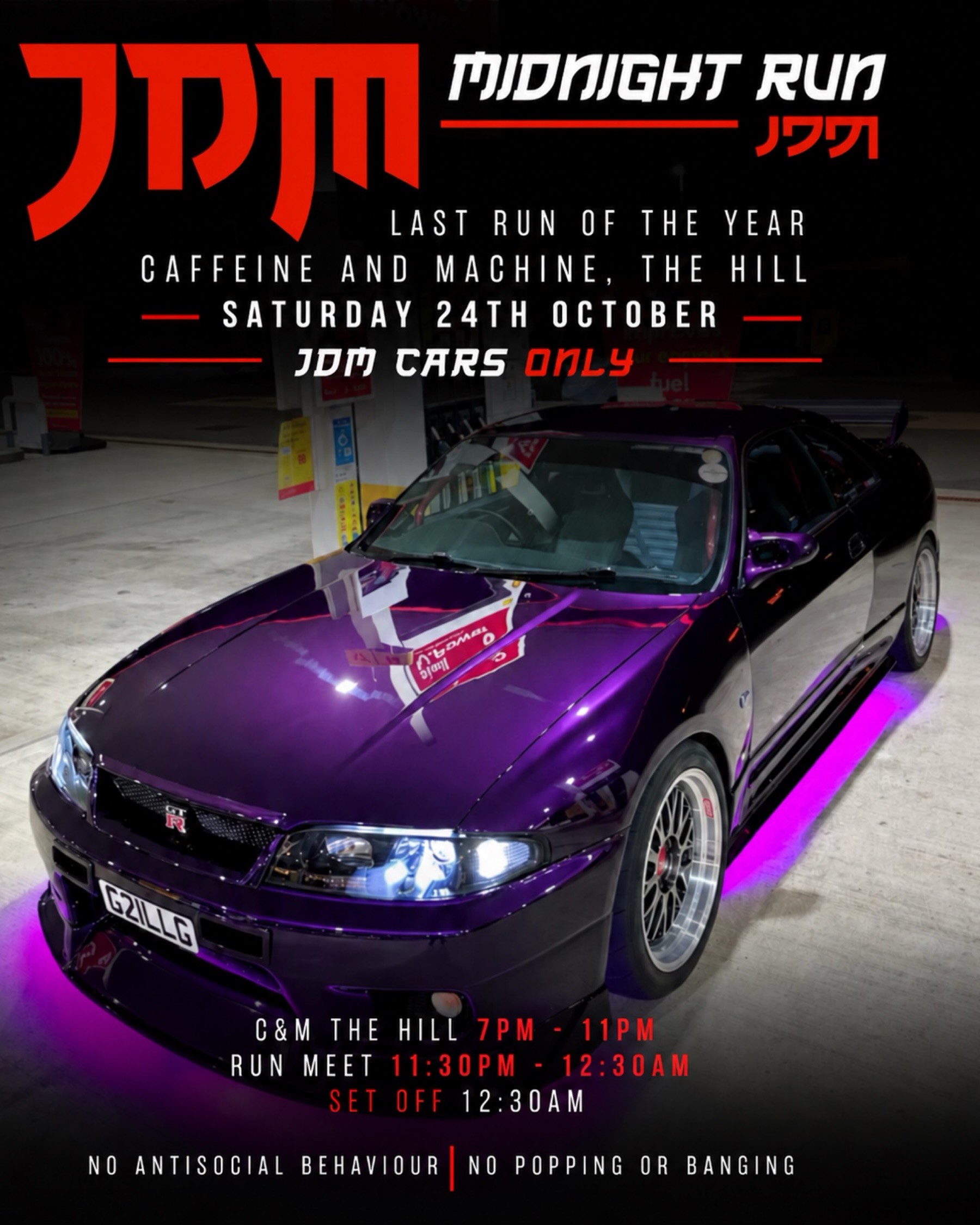 JDM Midnight Run — JDM car meet in International on Saturday 24 October 2026