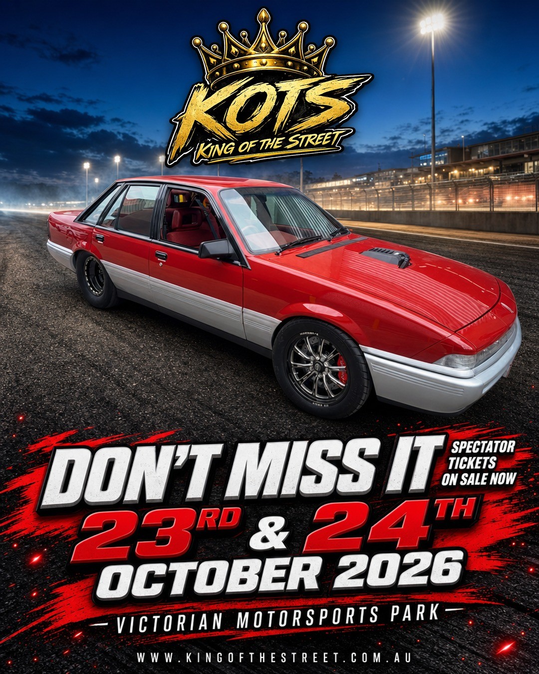 King of the Street — Muscle spectator event in Melbourne, VIC on Friday 23 October 2026