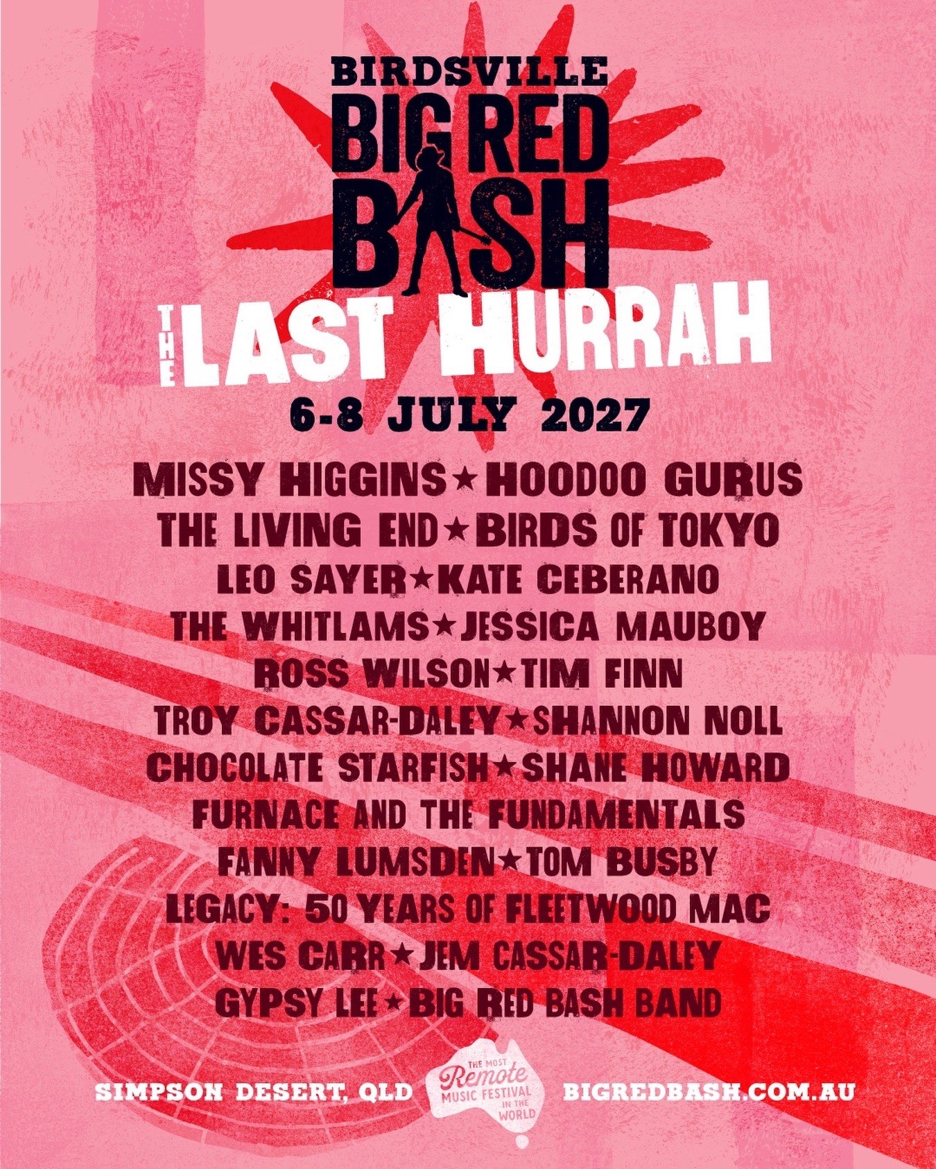 Birdsville Big Red Bash The Last Hurrah — 4x4 spectator event in Brisbane, QLD on Tuesday 6 July 2027