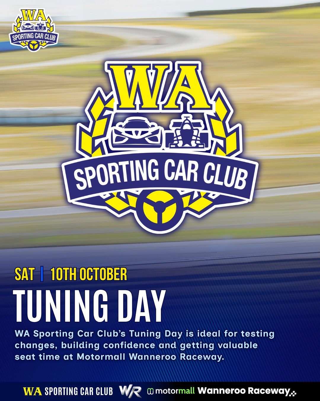 Tuning Day — Classic track day in Perth, WA on Saturday 10 October 2026