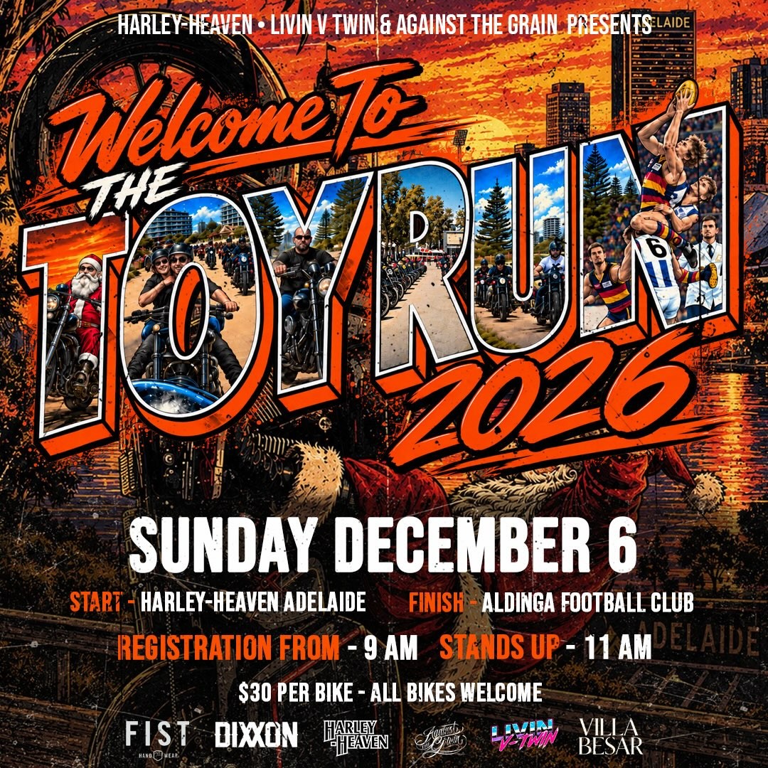 The Toy Run 2026 — car meet in Adelaide, SA on Sunday 6 December 2026