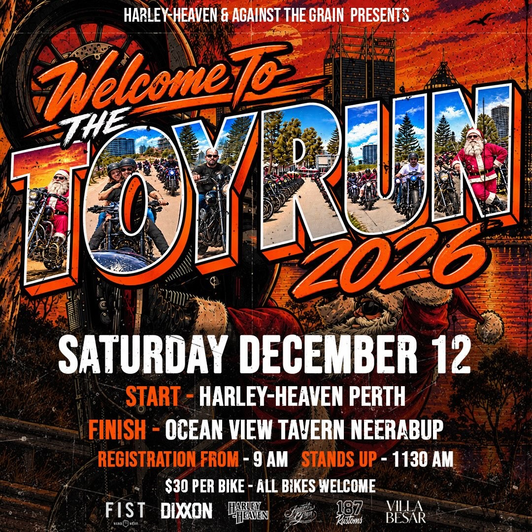 The Toy Run 2026 — car meet in Perth, WA on Saturday 12 December 2026