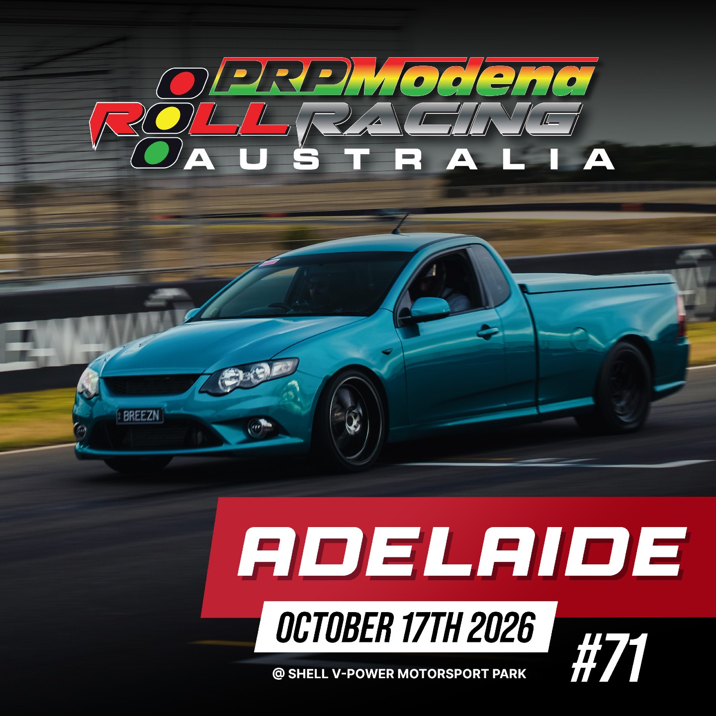 Roll Racing Adelaide #71 — Classic/JDM track day in Adelaide, SA on Saturday 17 October 2026