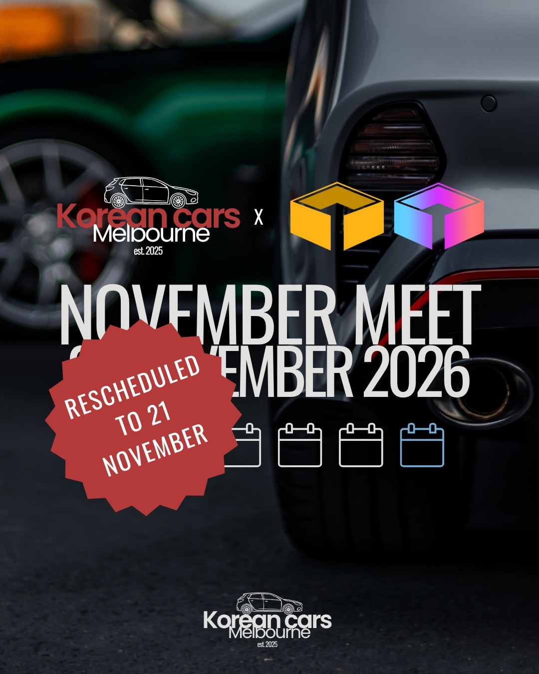 November Meet — car meet in Melbourne, VIC on Saturday 21 November 2026
