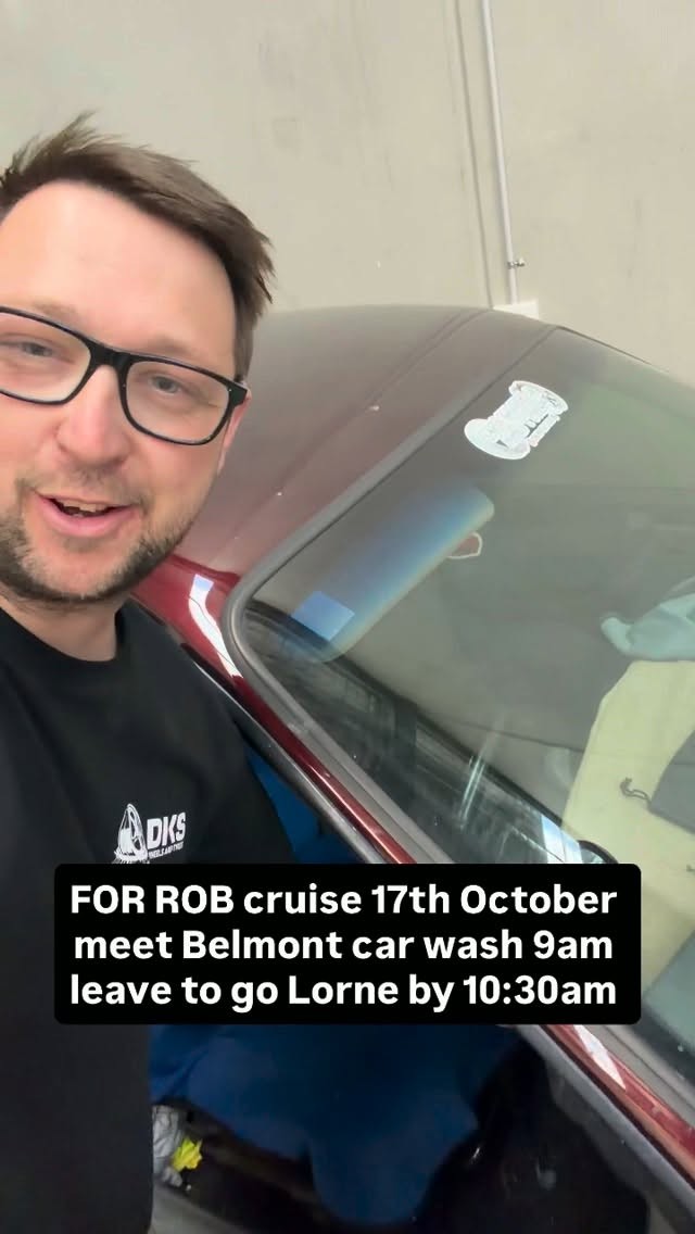 For Rob Cruise — car meet in Geelong, VIC on Saturday 17 October 2026