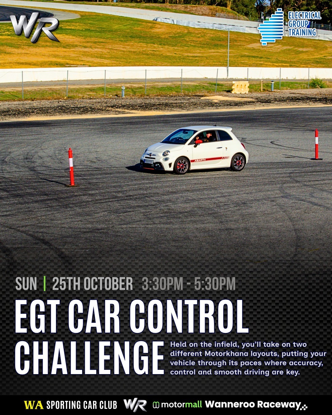 EGT Car Control Challenge — track day in Perth, WA on Sunday 25 October 2026