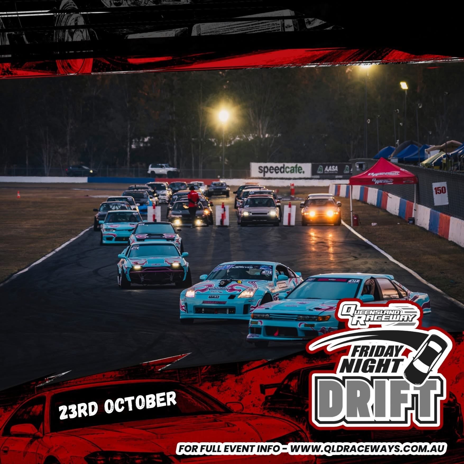 Friday Night Drift — JDM track day in Brisbane, QLD on Friday 23 October 2026