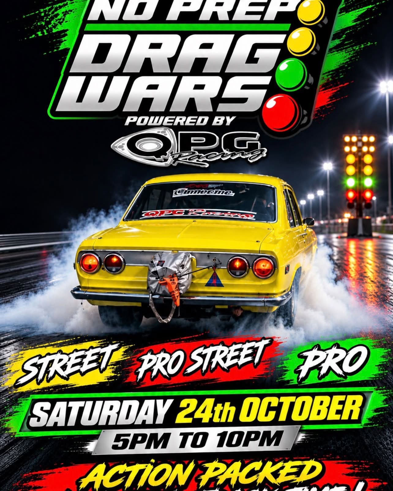 No Prep Drag Wars — Muscle track day in Brisbane, QLD on Saturday 24 October 2026