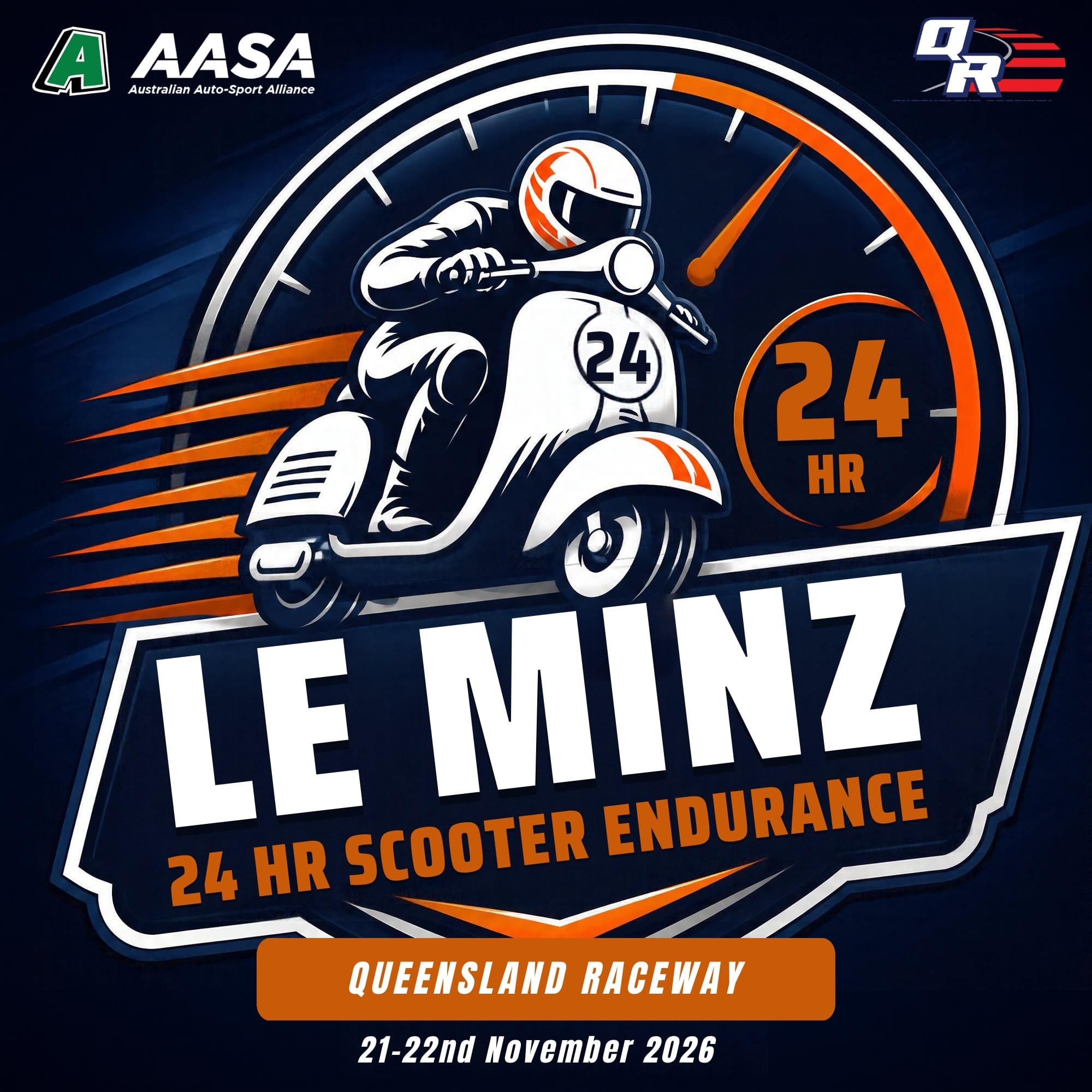 Le Minz 24-Hour Scooter Endurance — track day in Brisbane, QLD on Saturday 21 November 2026