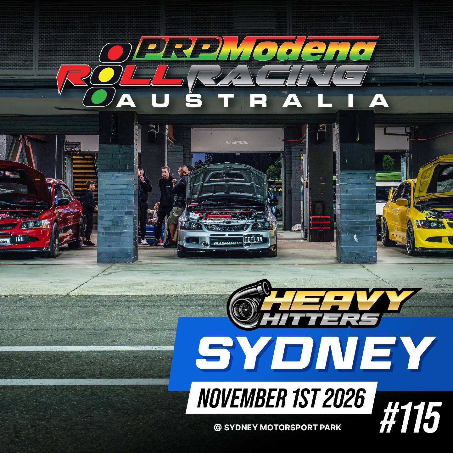 Roll Racing Sydney 115 - Heavy Hitters — JDM/Muscle track day in Sydney, NSW on Sunday 1 November 2026