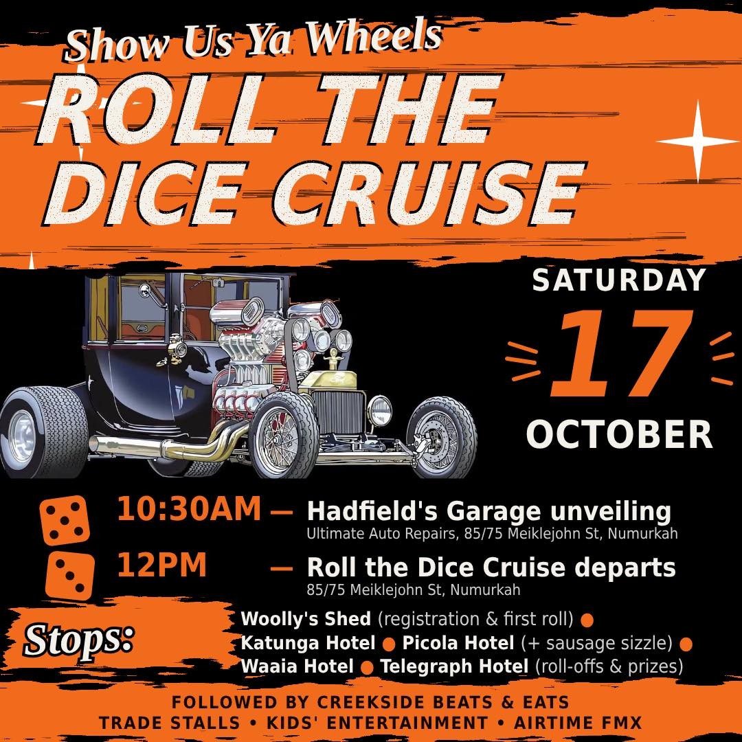Roll The Dice Cruise — Classic/Muscle car meet in Melbourne, VIC on Saturday 17 October 2026
