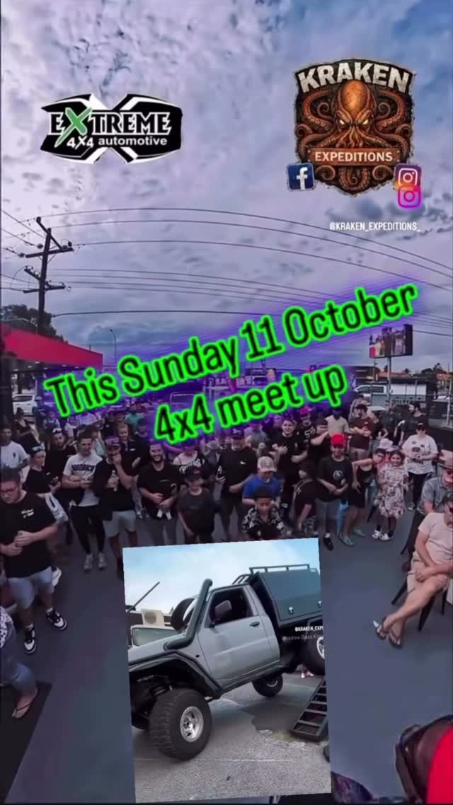 4x4 Meet Up — 4x4 car meet in Melbourne, VIC on Sunday 11 October 2026