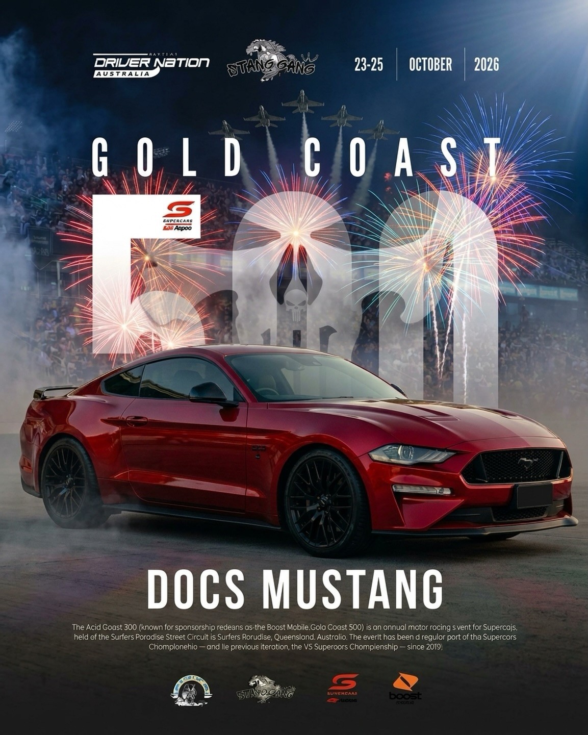 Gold Coast 500 Show Car Display — Muscle spectator event in Gold Coast, QLD on Friday 23 October 2026