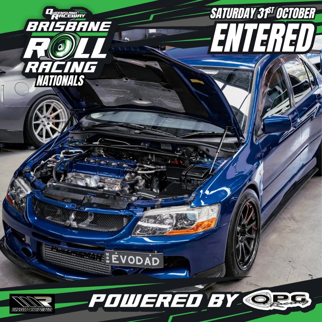 Brisbane Roll Racing Nationals — Muscle/JDM track day in Brisbane, QLD on Saturday 31 October 2026