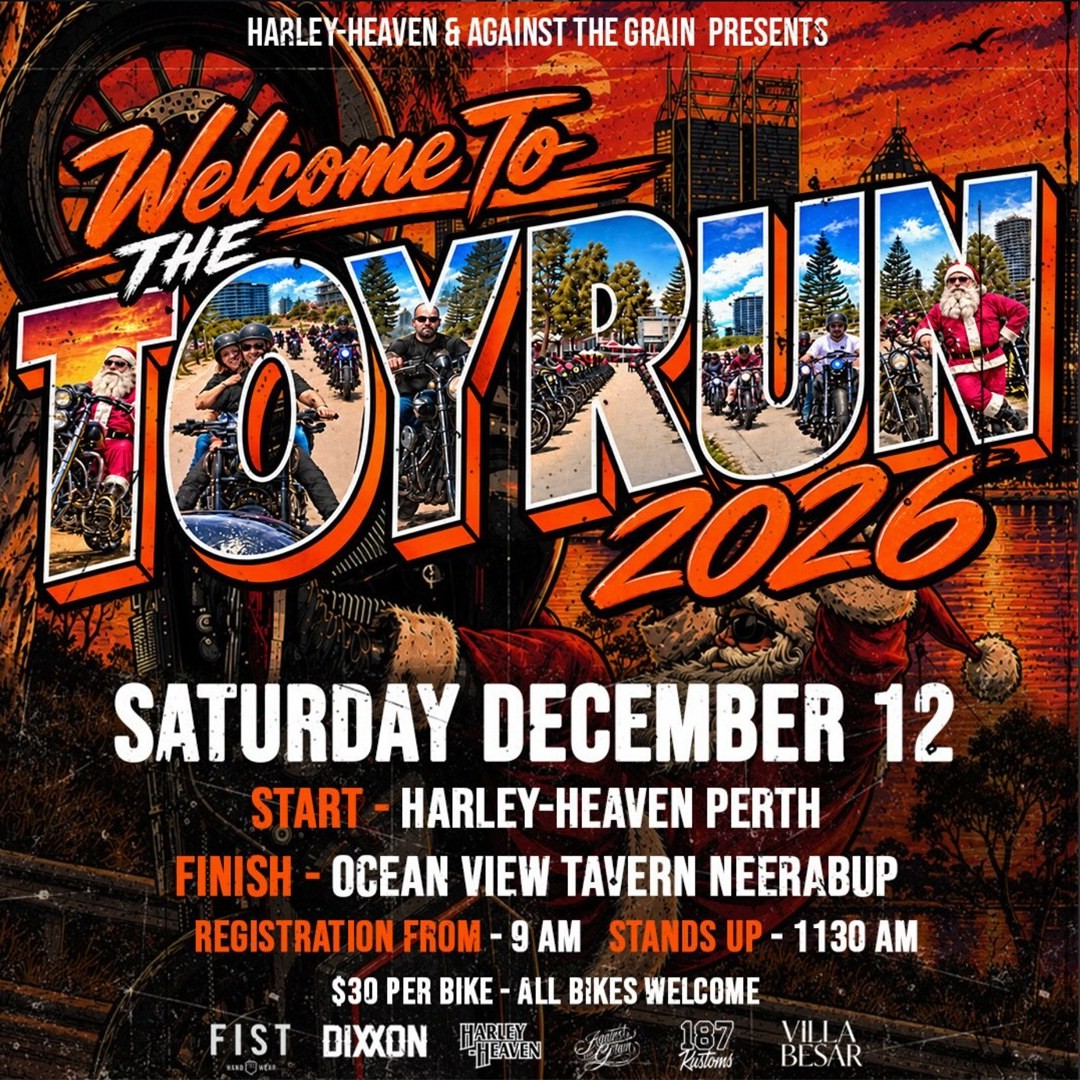 The Toy Run 2026 — car meet in Perth, WA on Saturday 12 December 2026