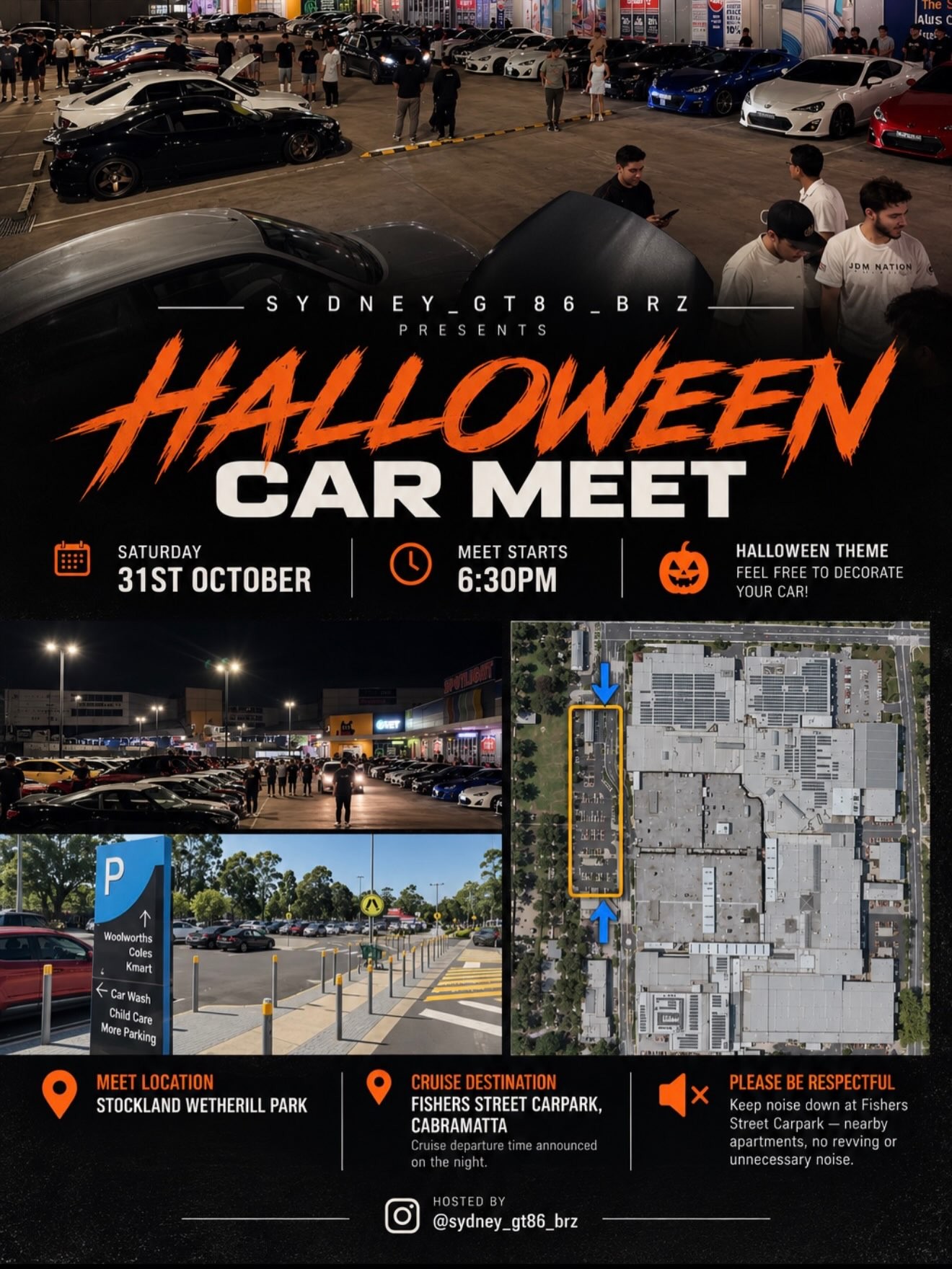 Halloween Car Meet — JDM car meet in Sydney, NSW on Saturday 31 October 2026