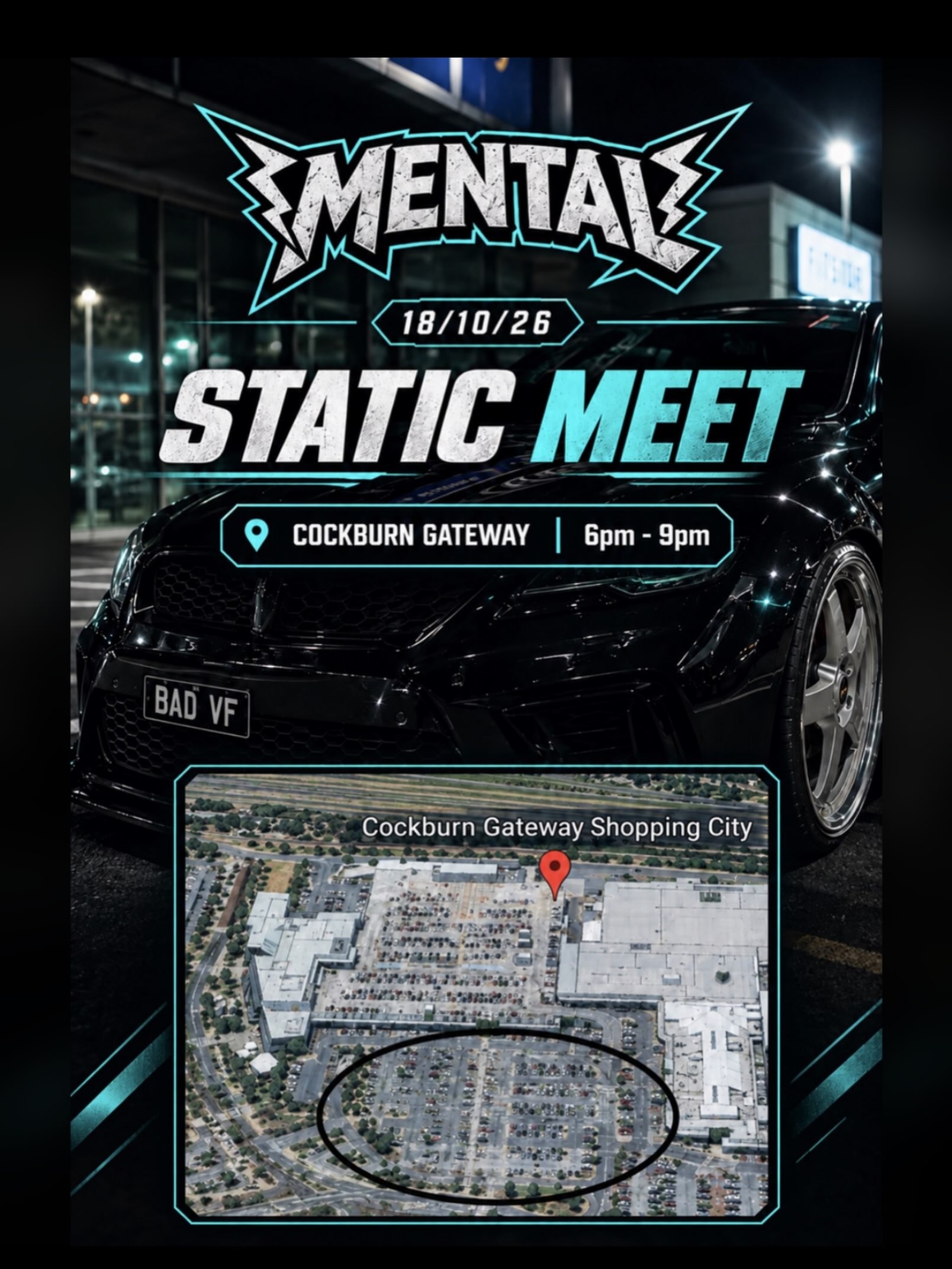 Mental Static Meet — Muscle car meet in Perth, WA on Sunday 18 October 2026