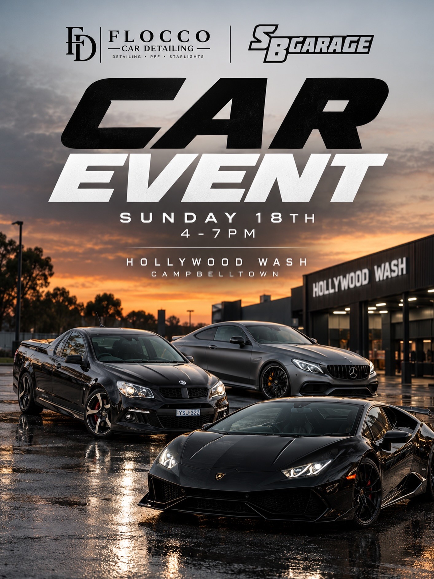Car Event — Muscle/JDM car meet in Adelaide, SA on Sunday 18 October 2026
