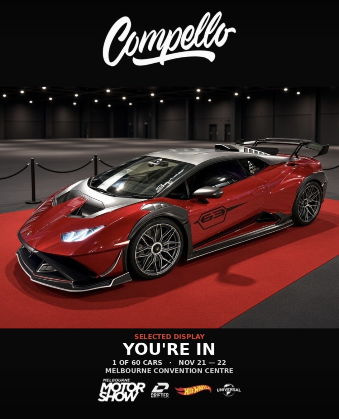 Compello at Melbourne Motor Show — Classic/Euro spectator event in Melbourne, VIC on Saturday 21 November 2026