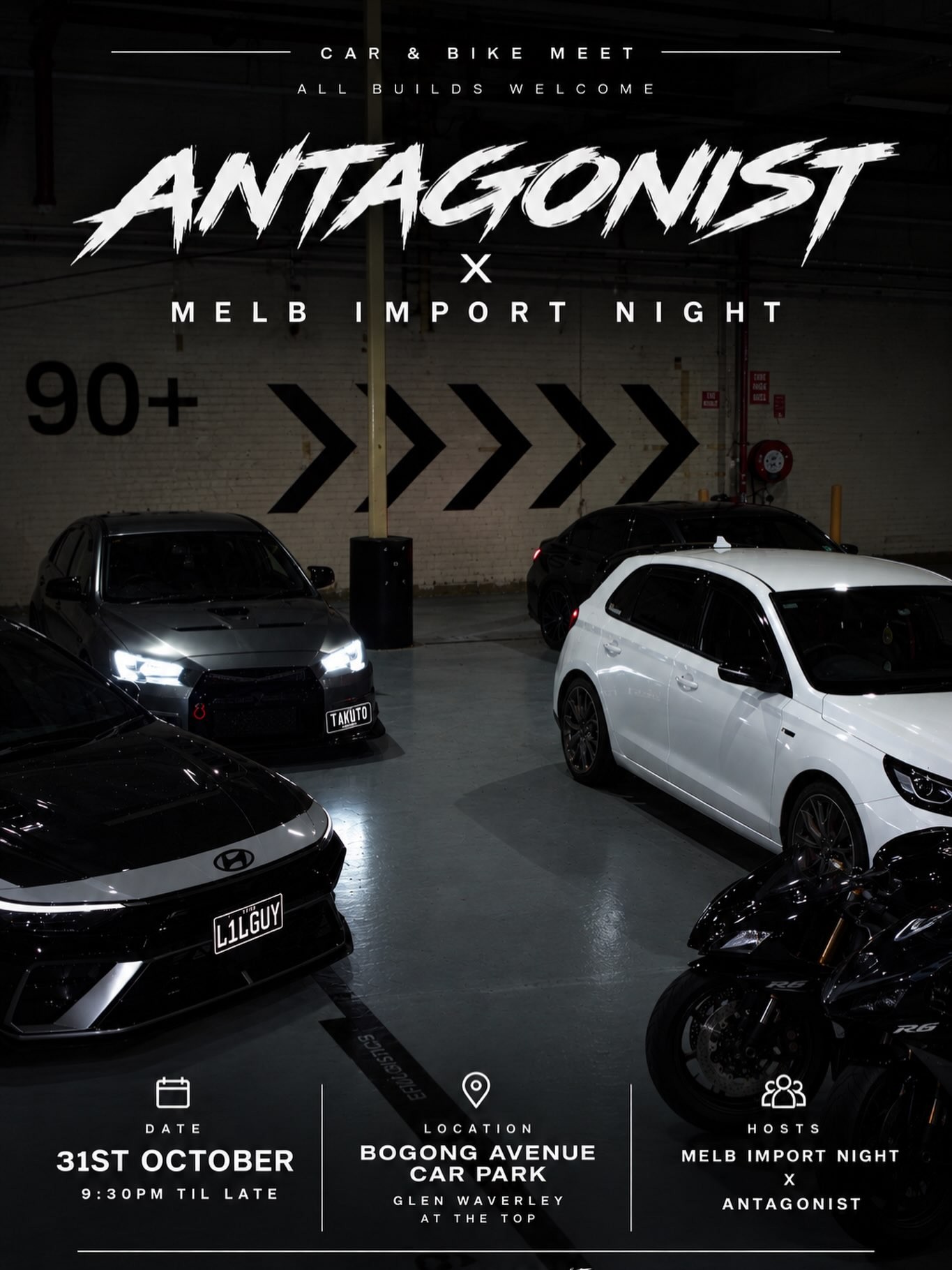 Antagonist x Melb Import Night — JDM car meet in Melbourne, VIC on Saturday 31 October 2026