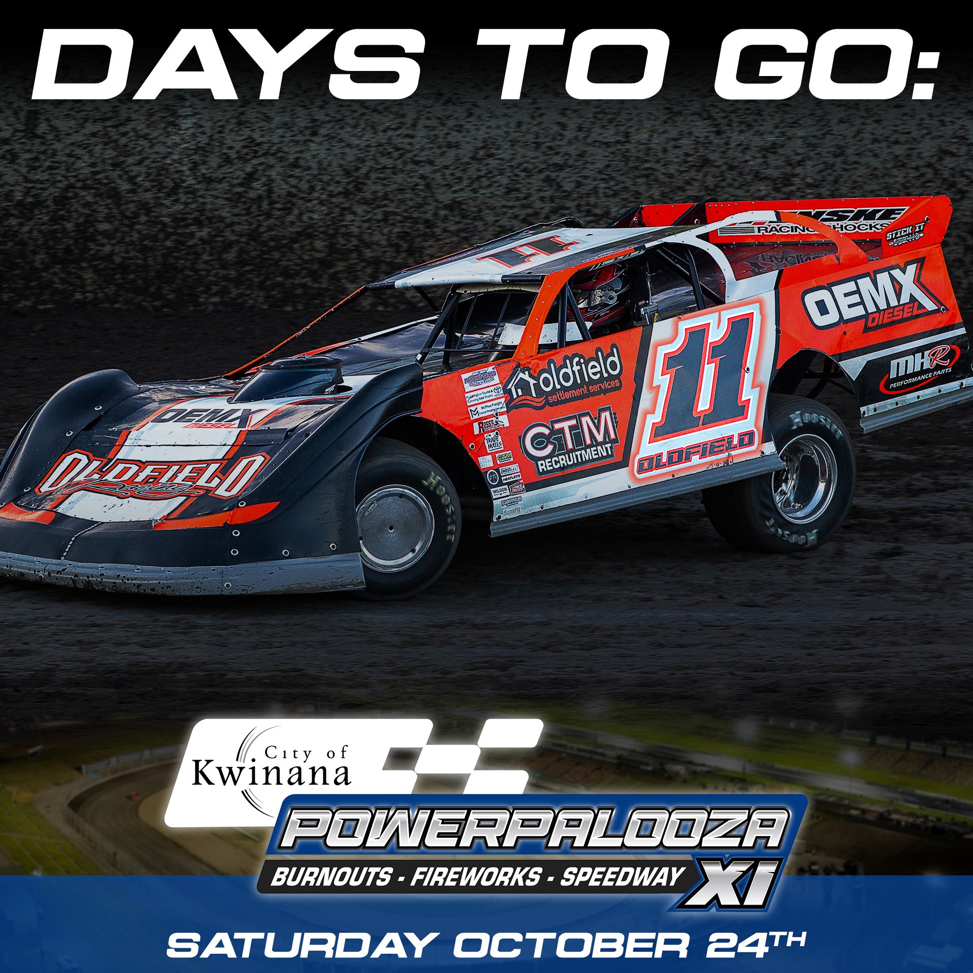 City of Kwinana Powerpalooza XI — Muscle spectator event in Perth, WA on Saturday 24 October 2026