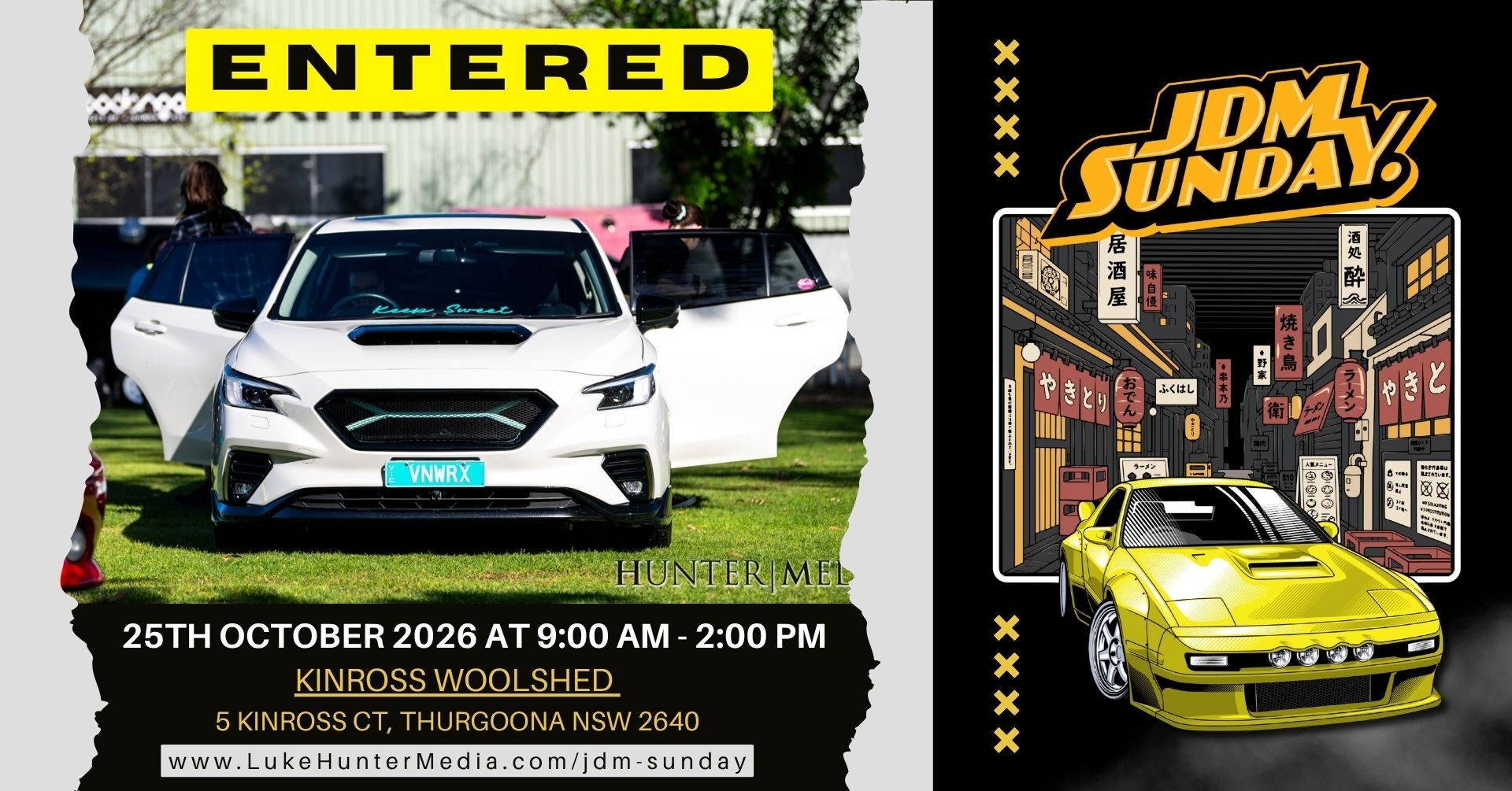 JDM Sunday — JDM car meet in Albury, NSW on Sunday 25 October 2026