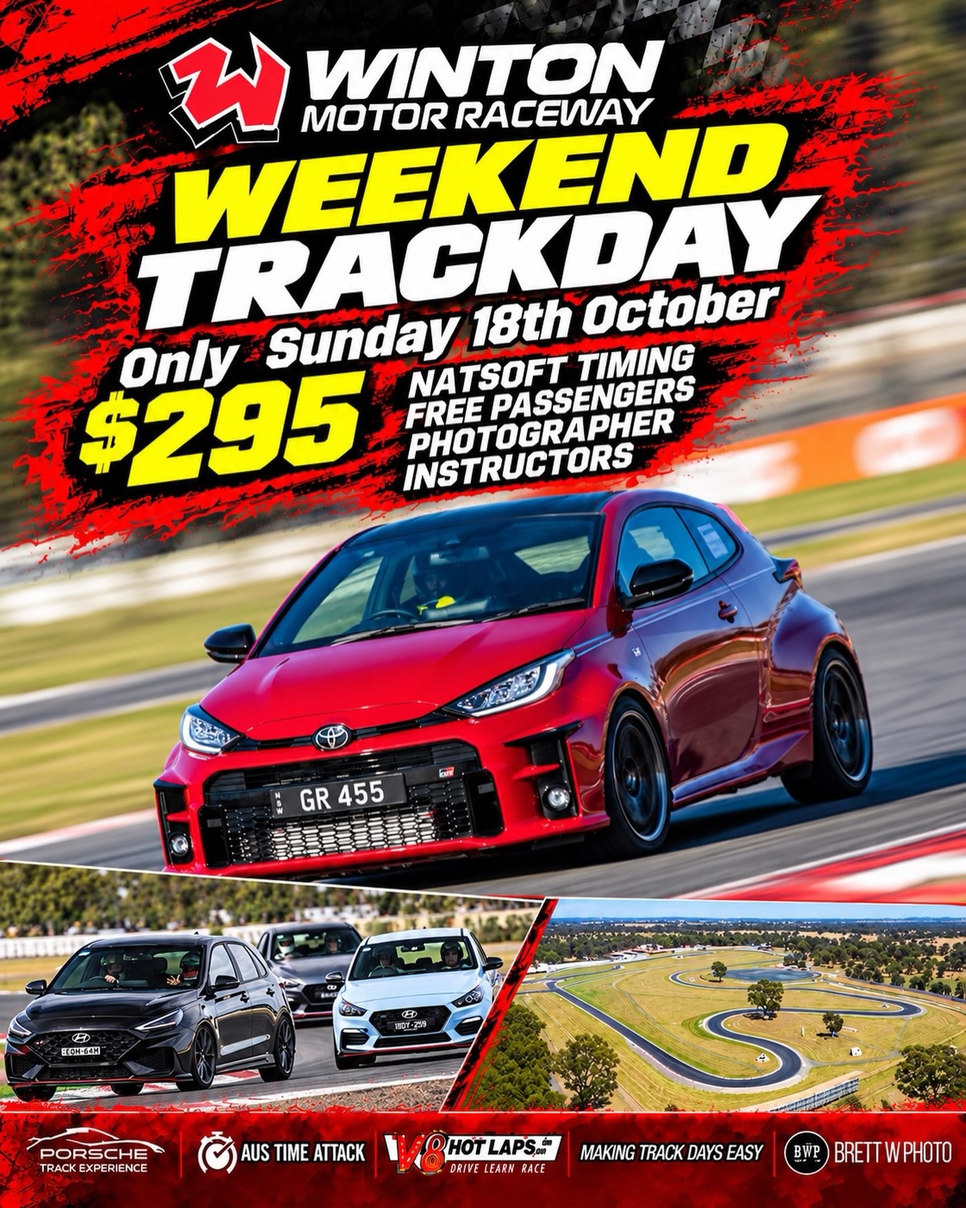 Weekend Trackday — track day in Melbourne, VIC on Sunday 18 October 2026