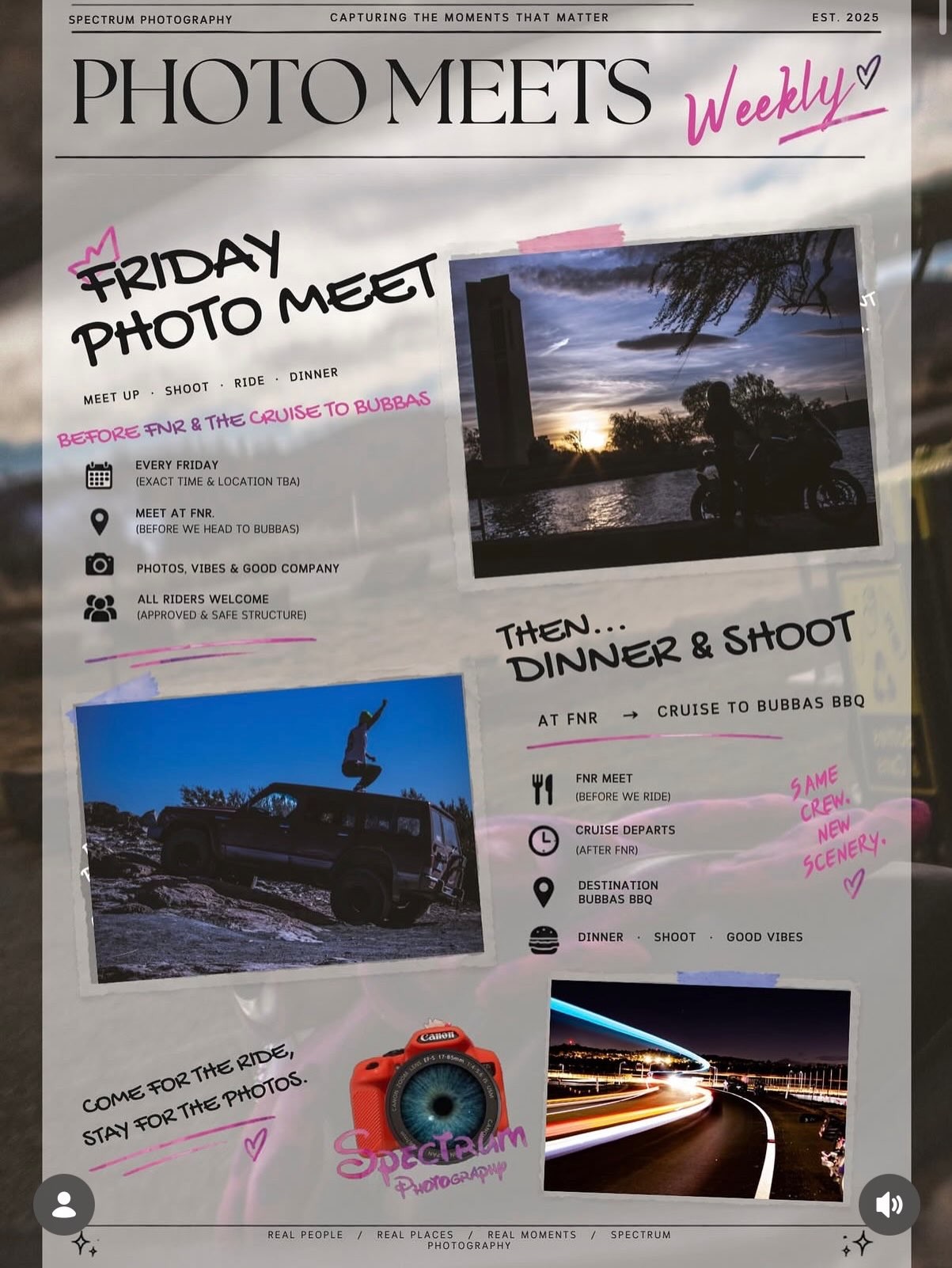 Friday Photo Meet — car meet in Canberra, NSW on Friday 16 October 2026