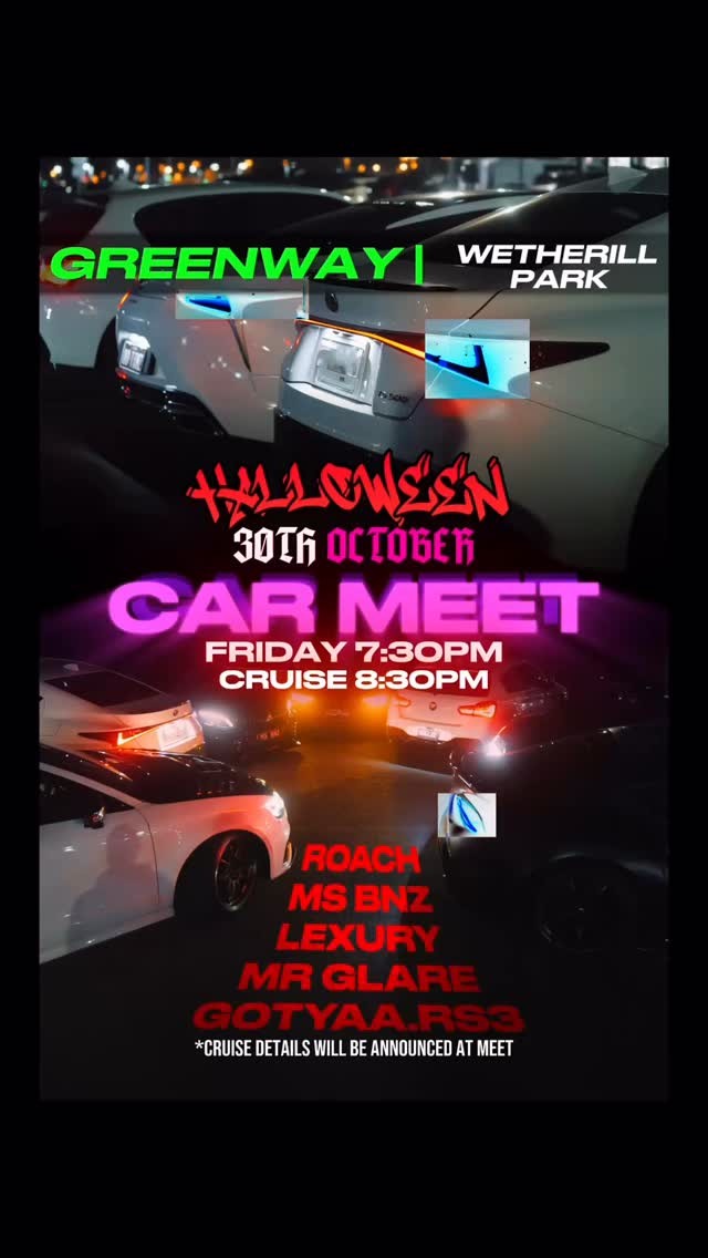 Halloween Car Meet — Euro/JDM car meet in Sydney, NSW on Friday 30 October 2026
