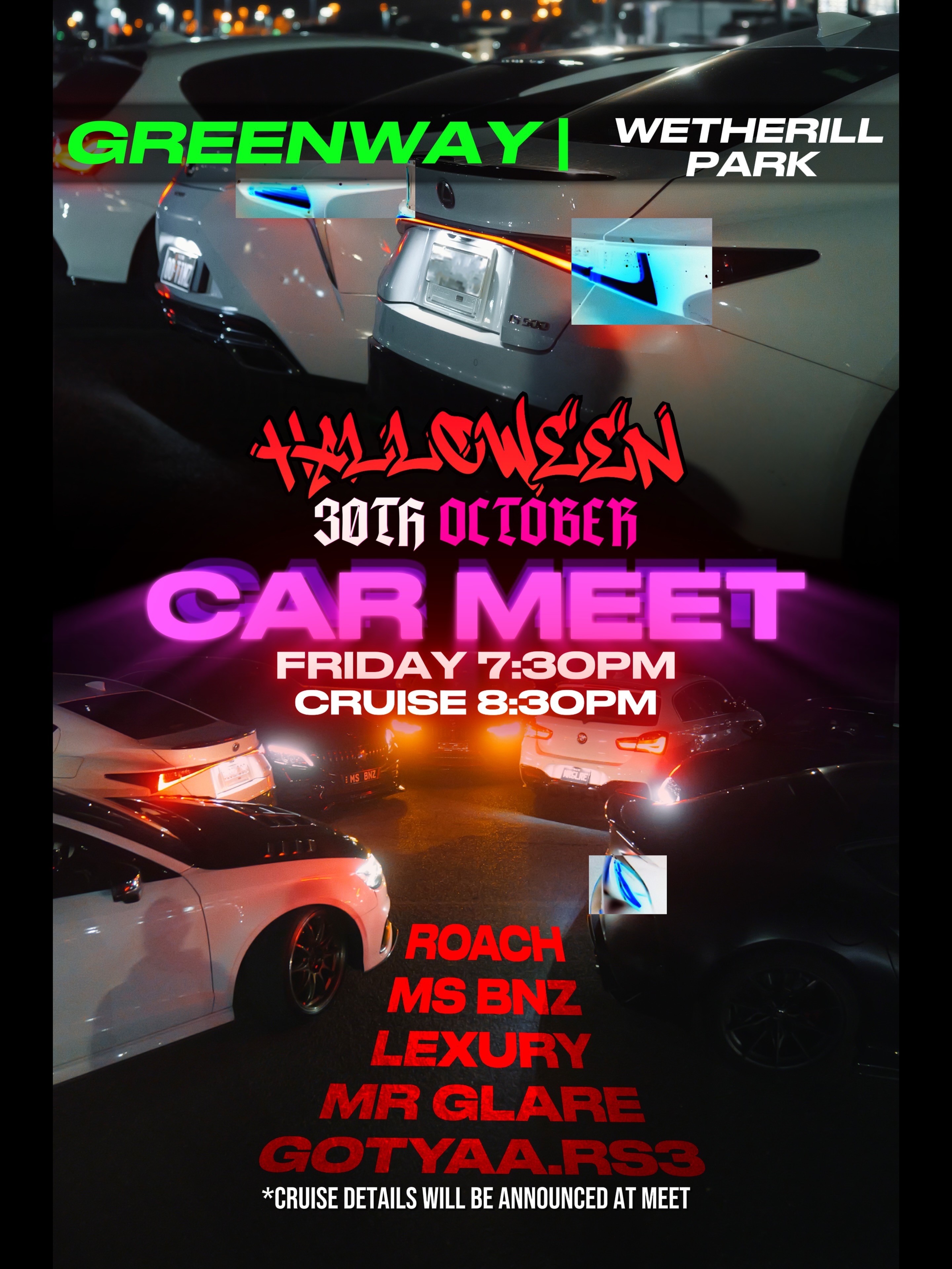 Halloween Car Meet + Cruise — Euro/JDM car meet in Sydney, NSW on Friday 30 October 2026