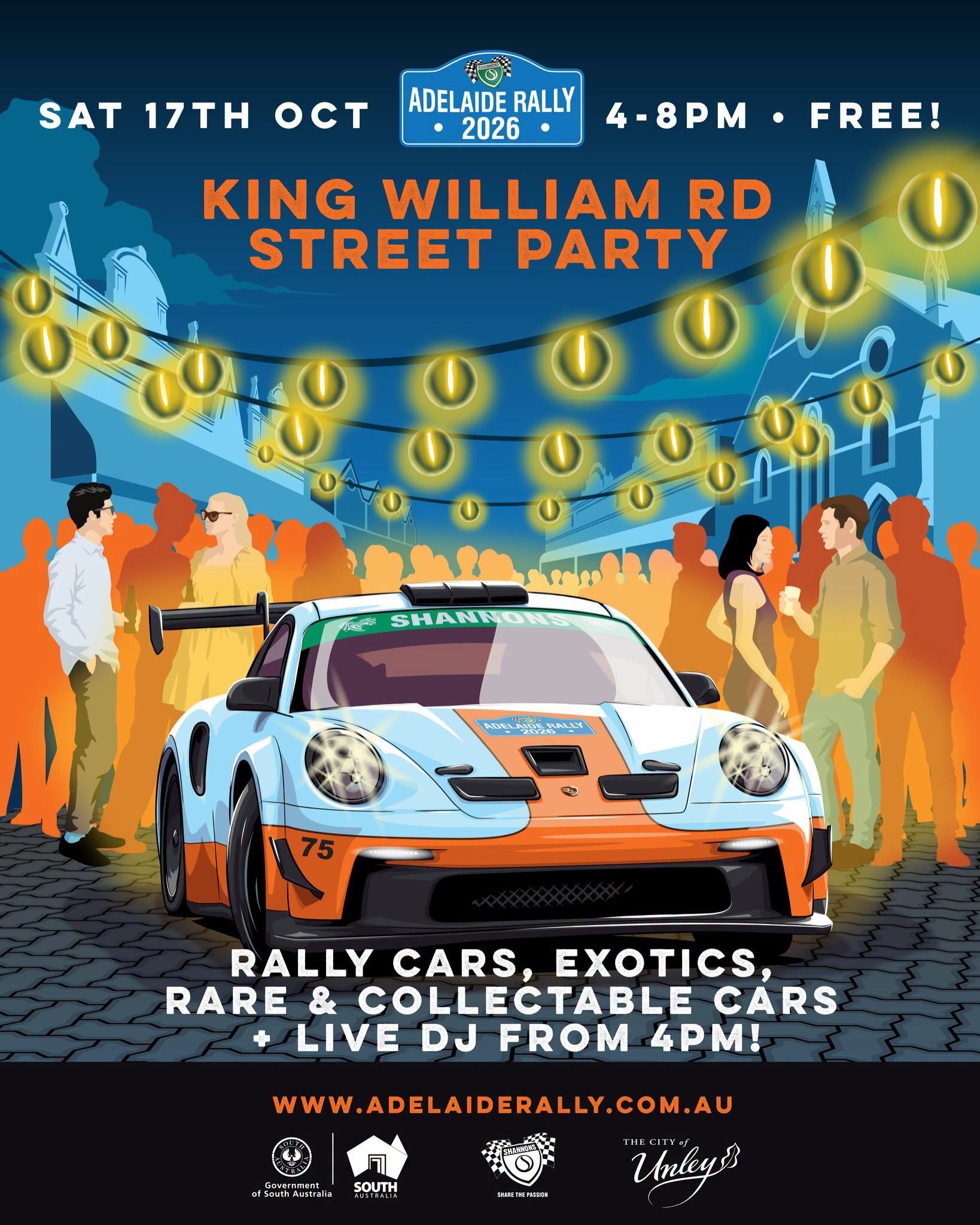 King William Road Street Party — Classic/Euro spectator event in Adelaide, SA on Saturday 17 October 2026