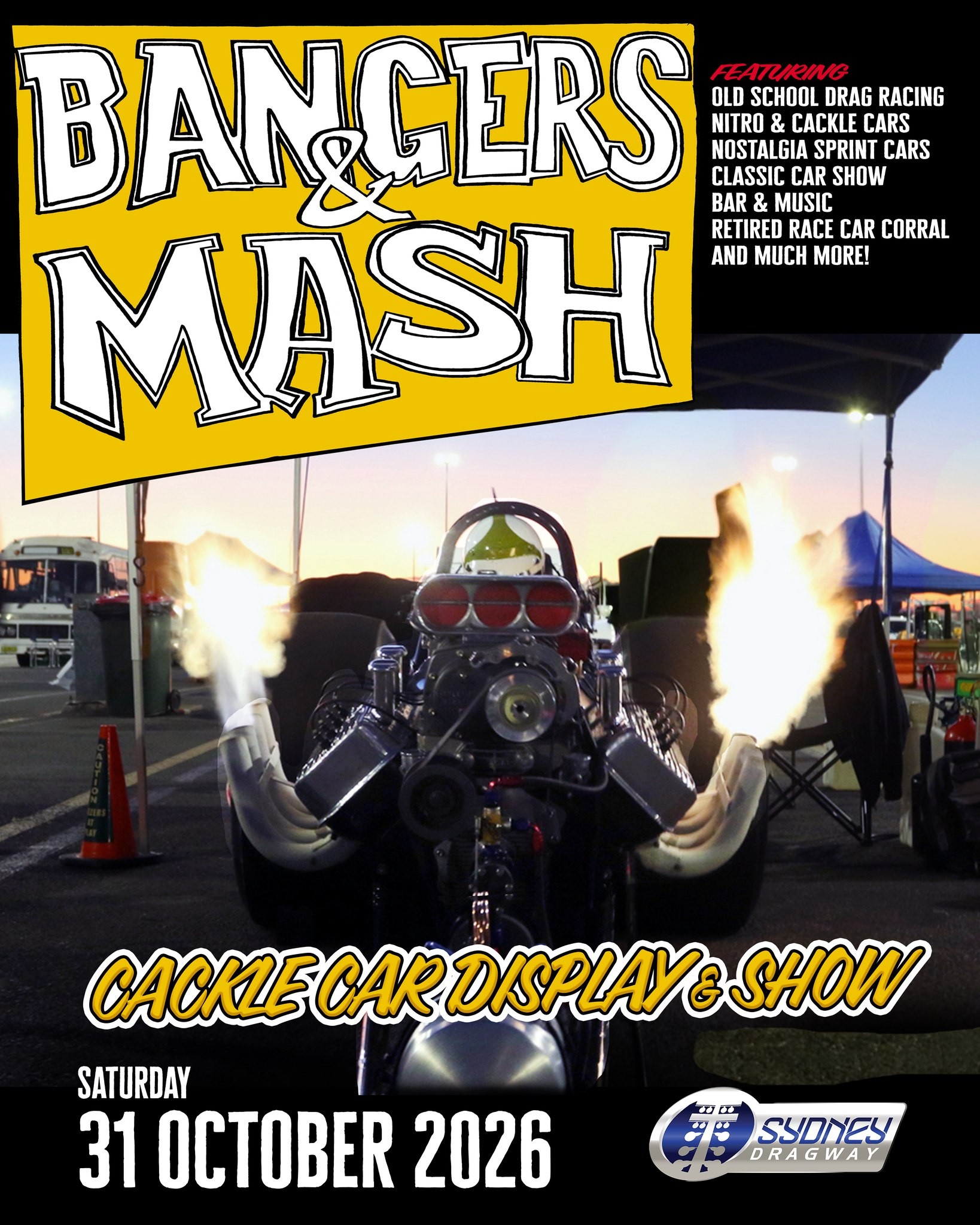 Bangers & Mash — Muscle/Classic spectator event in Sydney, NSW on Saturday 31 October 2026