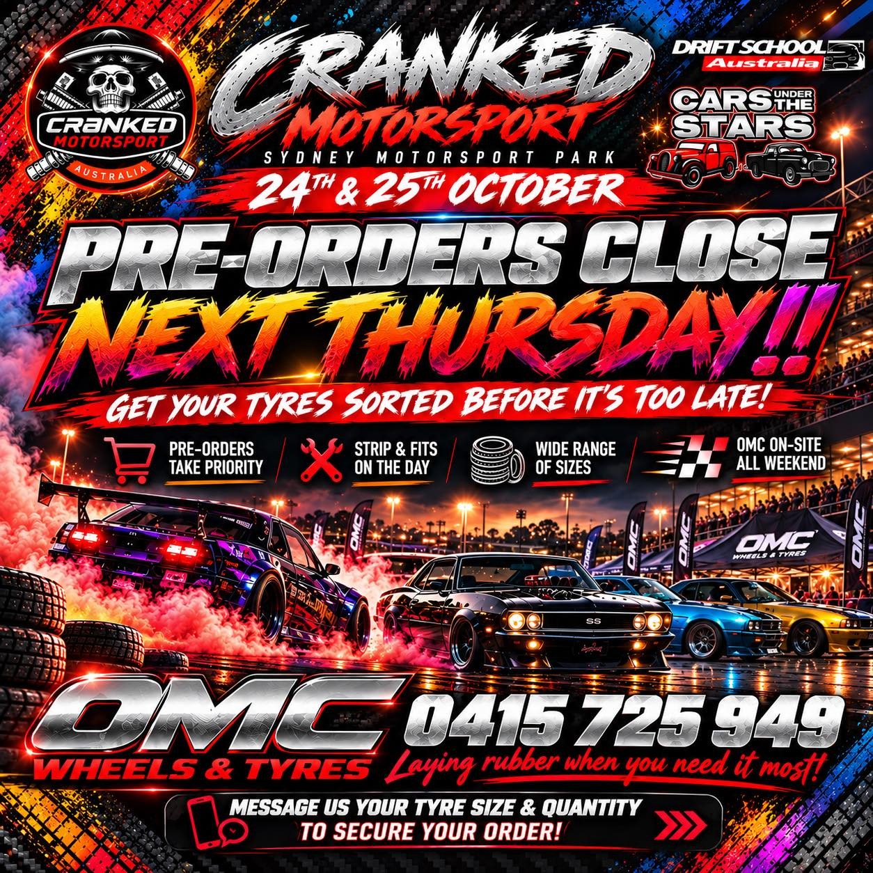 Cranked Motorsport — JDM track day in Sydney, NSW on Saturday 24 October 2026