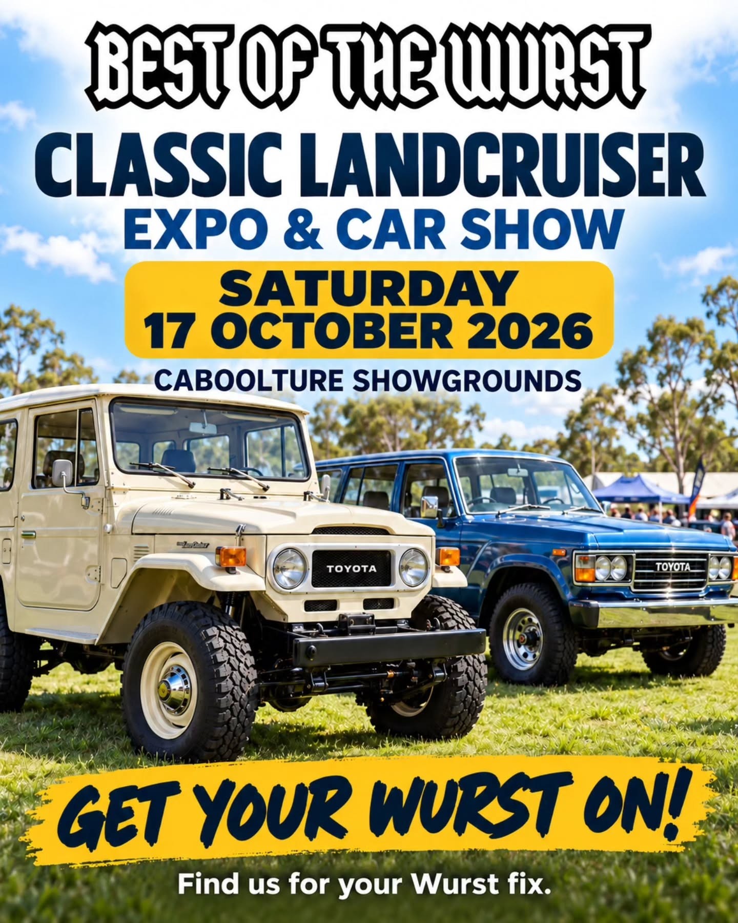 Classic Landcruiser Expo & Car Show — 4x4/Classic car meet in Brisbane, QLD on Saturday 17 October 2026