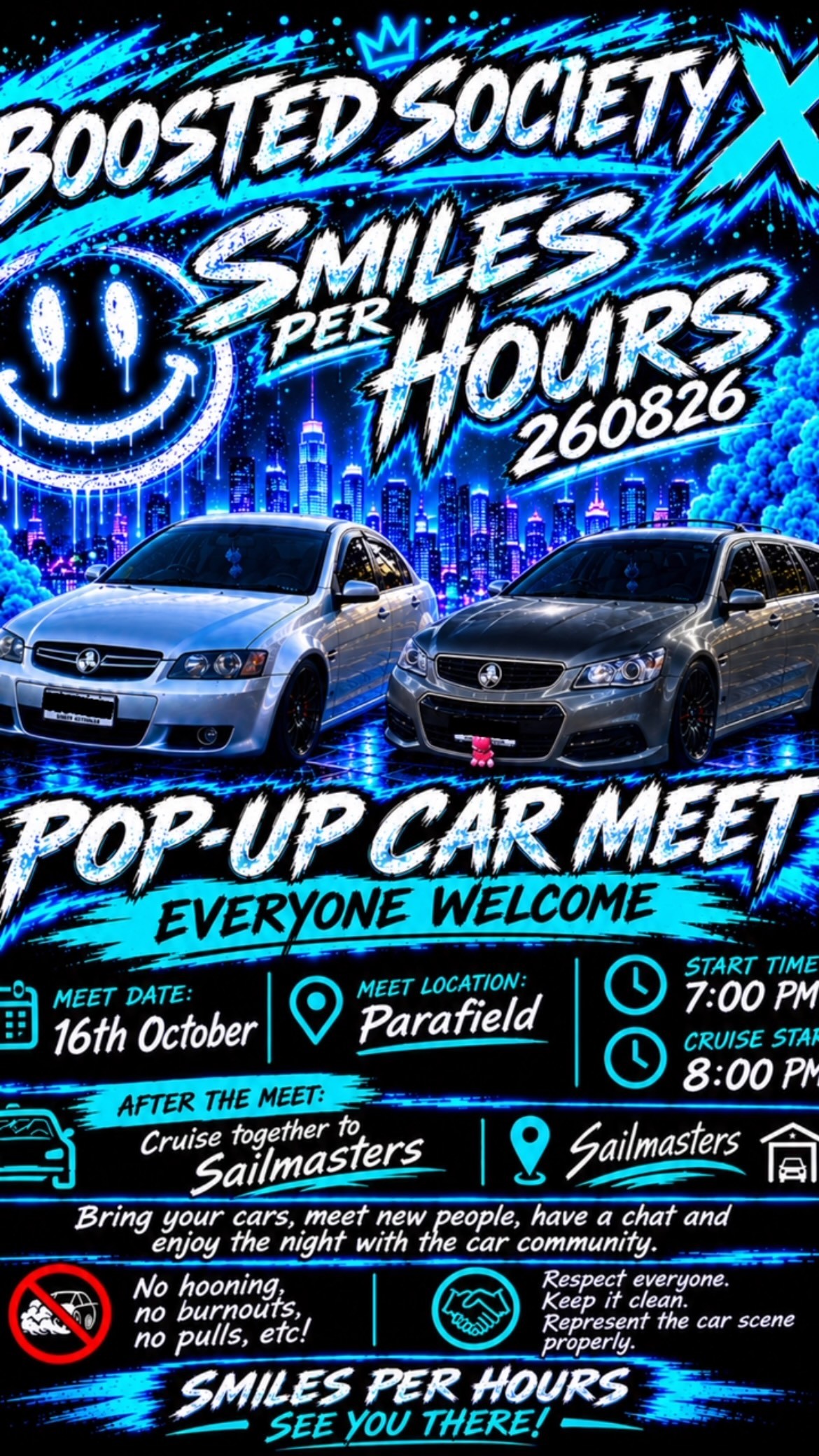 Pop-Up Car Meet — JDM car meet in Adelaide, SA on Friday 16 October 2026