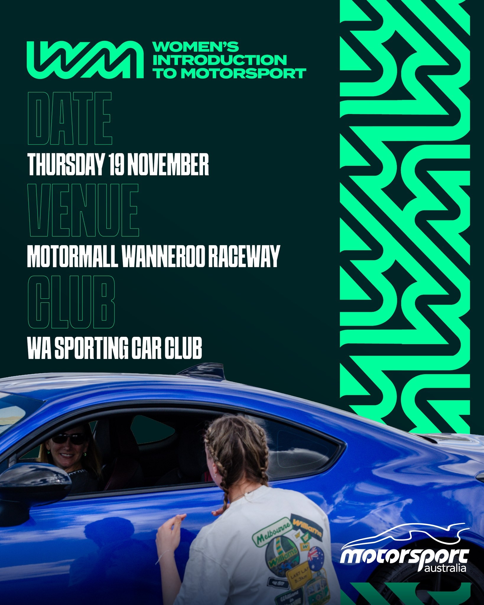 Women's Introduction to Motorsport — track day in Perth, WA on Thursday 19 November 2026