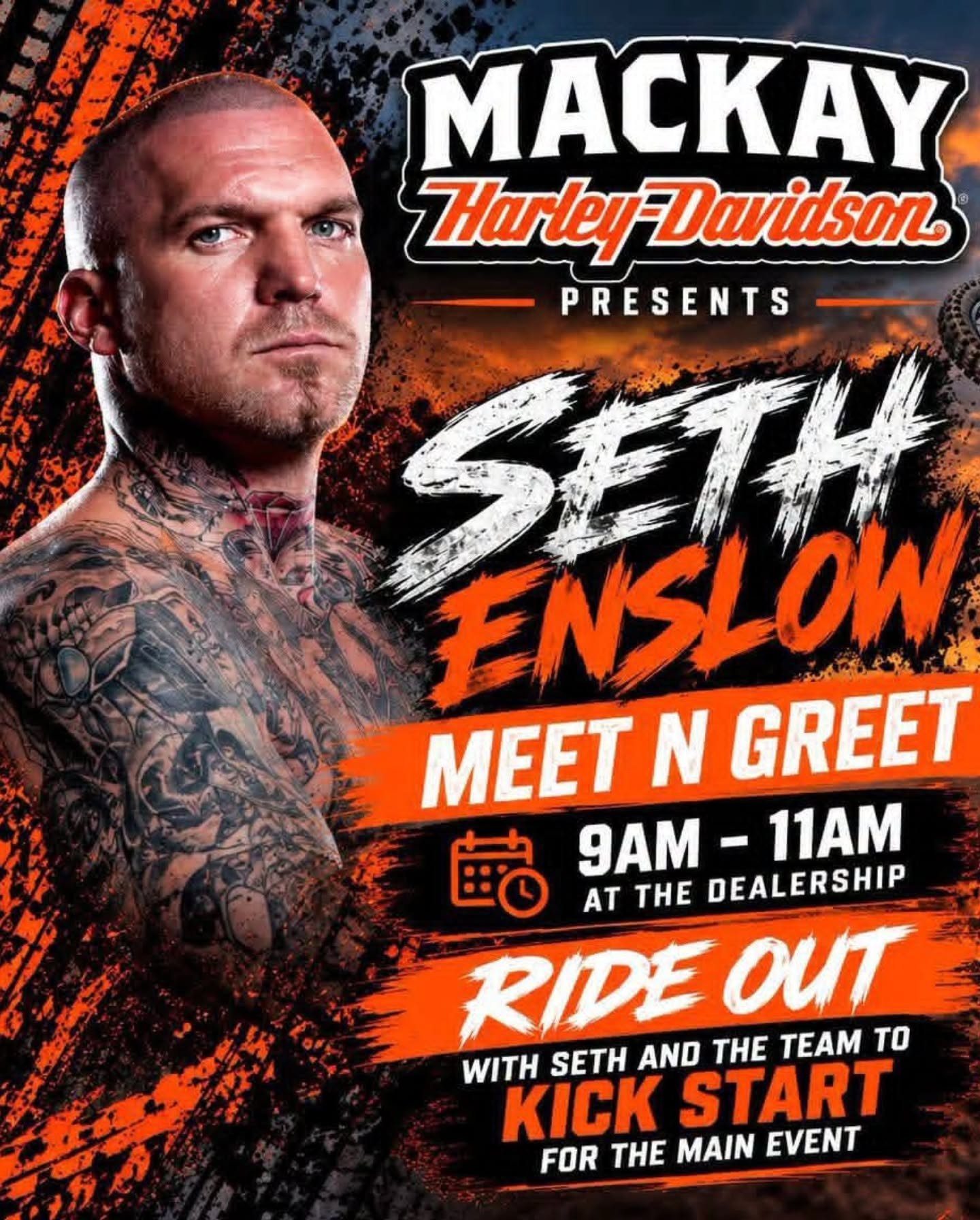 Seth Enslow Meet N Greet & Ride Out — car meet in Mackay, QLD on Saturday 17 October 2026
